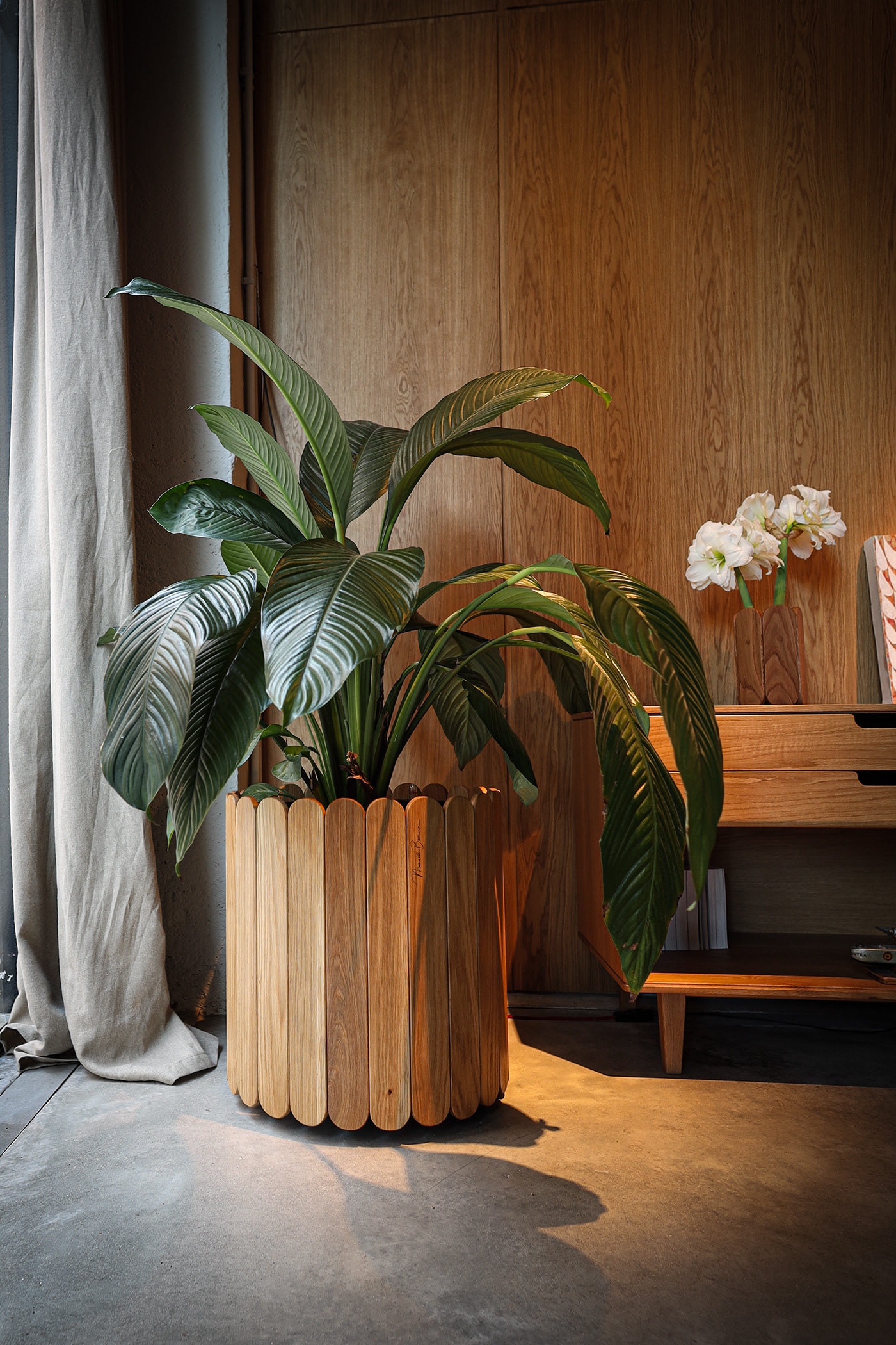 Flowerpot，wooden ，furniture，product design，