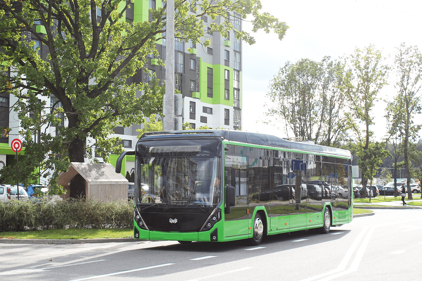 bus，industrial design，traffic，Electric bus，