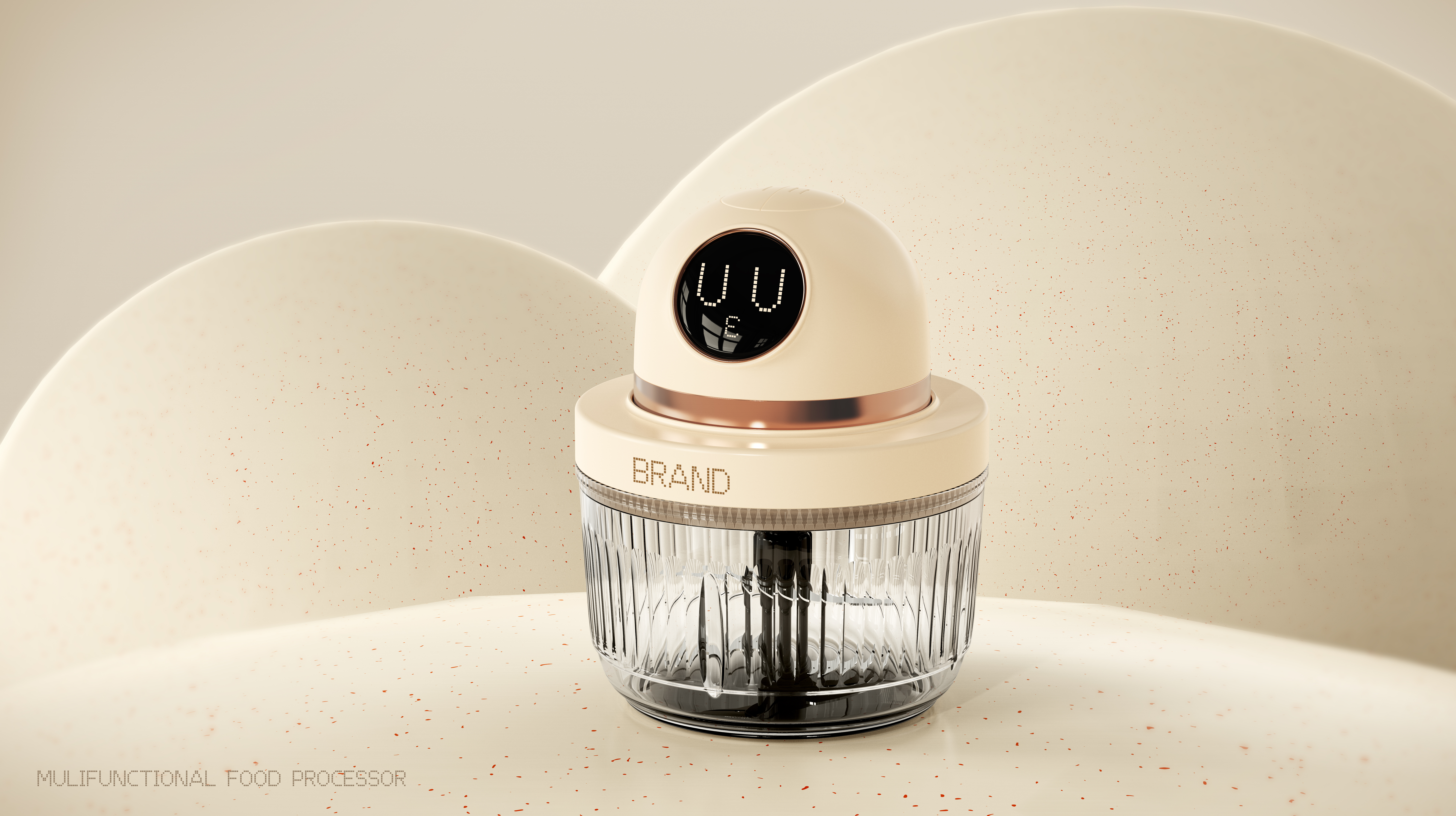 product design，industrial design，household electrical appliances，food processor，delicate，intelligence，meat grinder，Hamster，