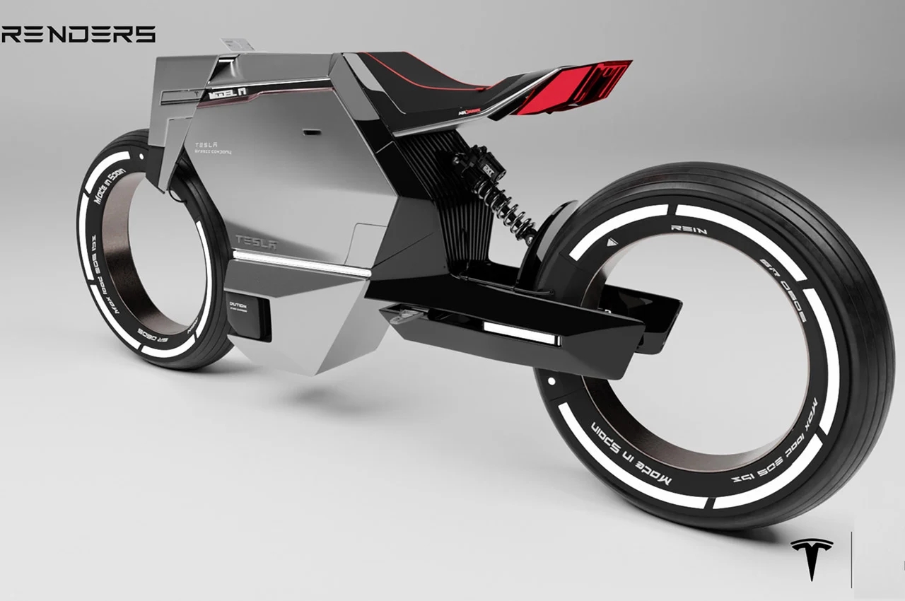Bicycle，Tesla，Type m，industrial design，Electric motorcycle，