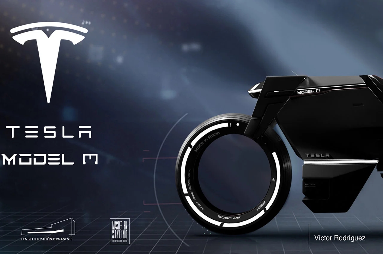 Bicycle，Tesla，Type m，industrial design，Electric motorcycle，