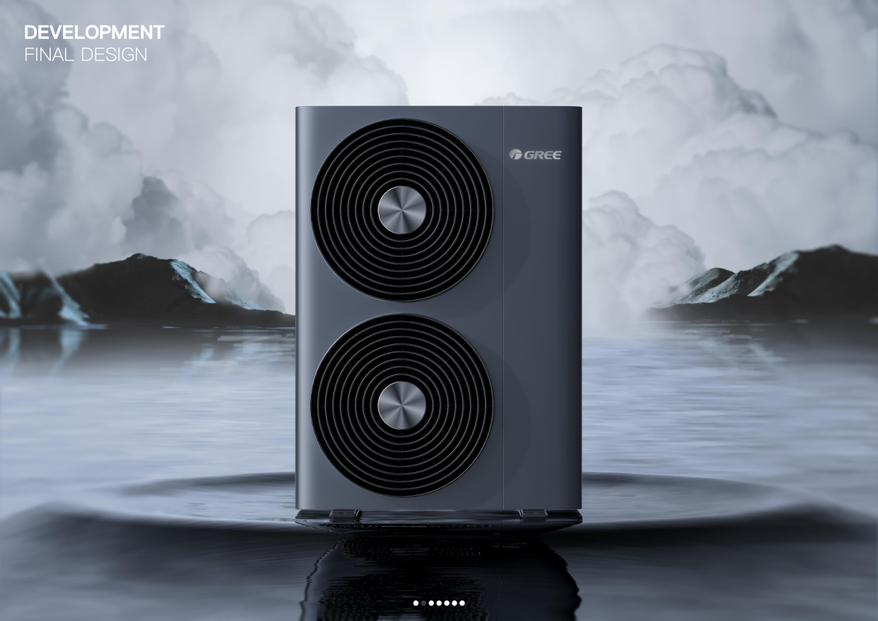 air conditioner，keyshot，rhino，ps，household electrical appliances，industrial design，sheet metal，Scene rendering，