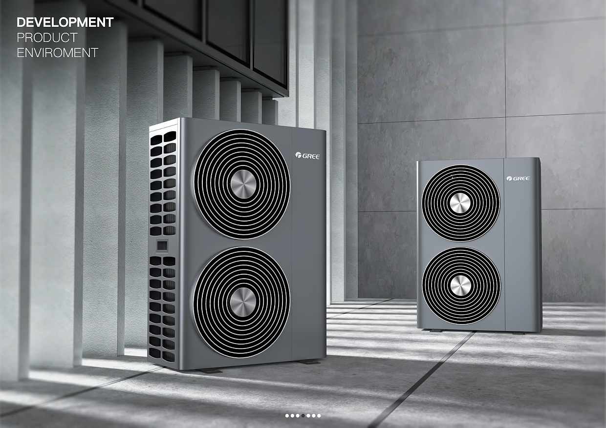 air conditioner，keyshot，rhino，ps，household electrical appliances，industrial design，sheet metal，Scene rendering，
