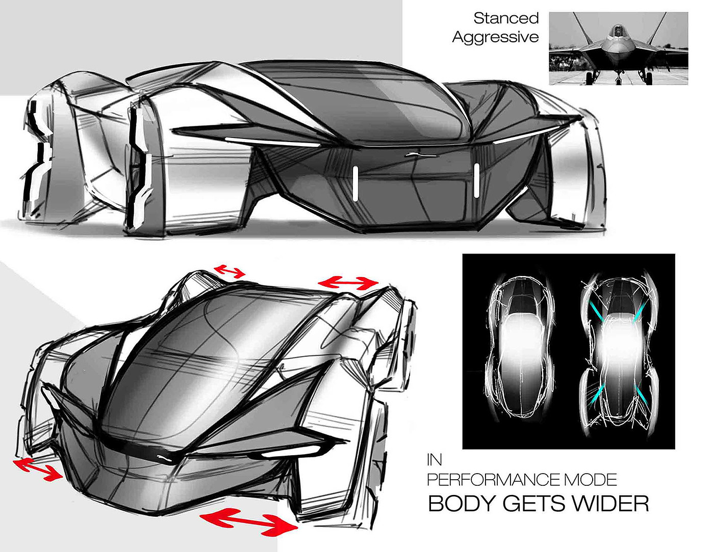 Hand drawn car，PS hand drawn，concept，industrial design，Cool，