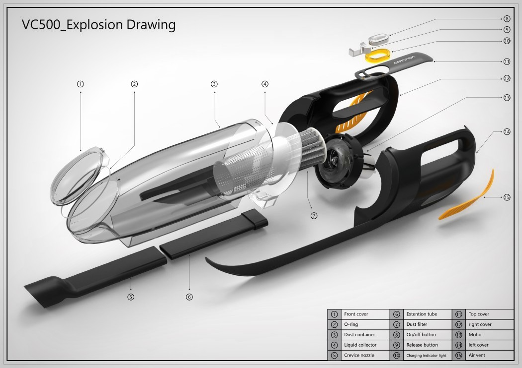 Pinocchio，VC500，Vacuum cleaner，concept，
