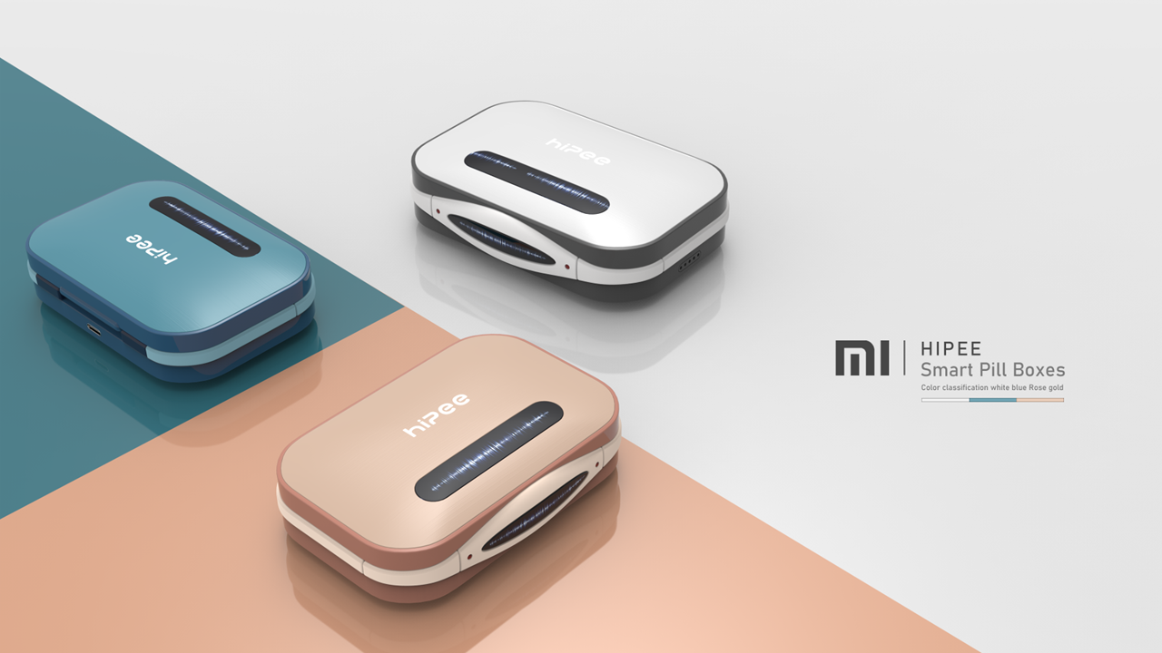 industrial design，product design，Intelligent medicine box，