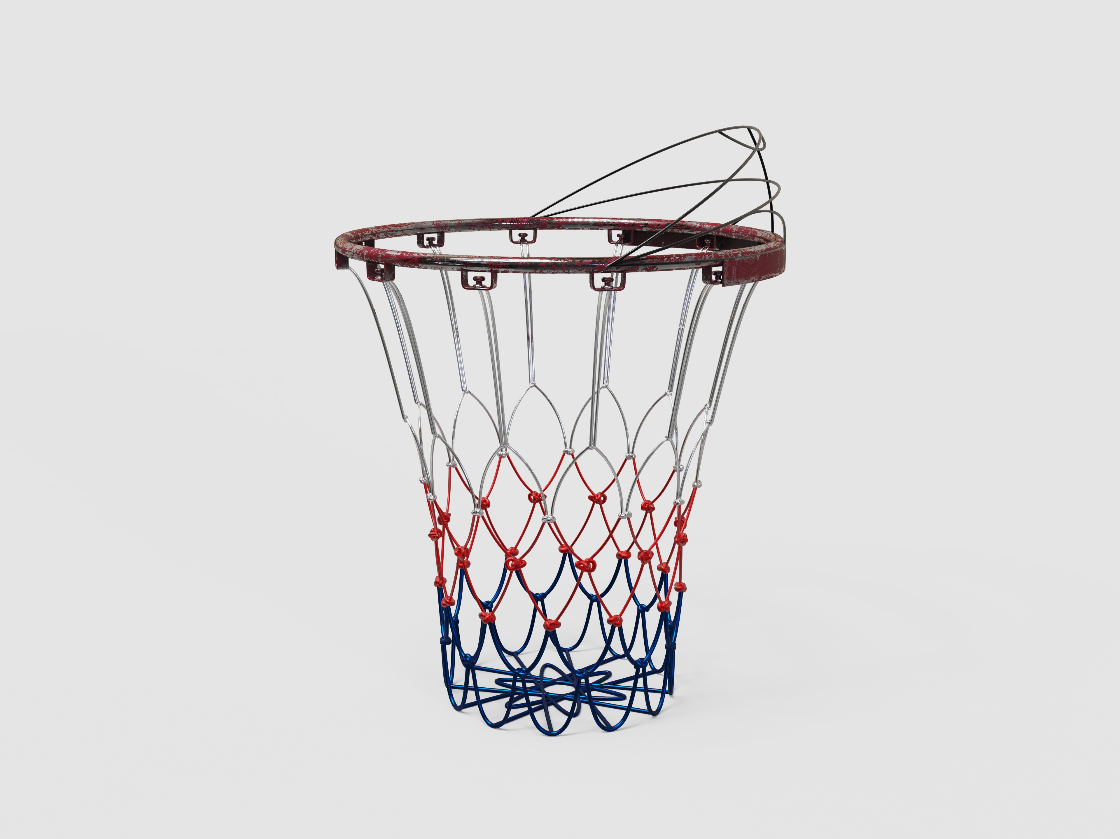 Trash bin, basketball frame，