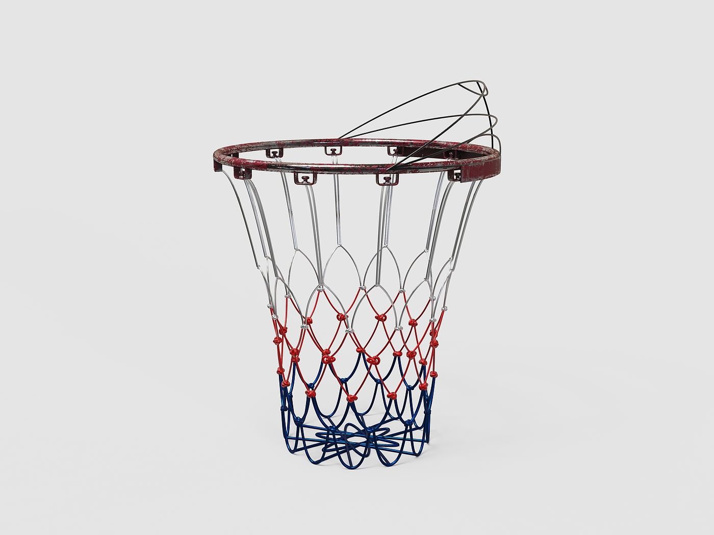 垃圾桶，篮球框，