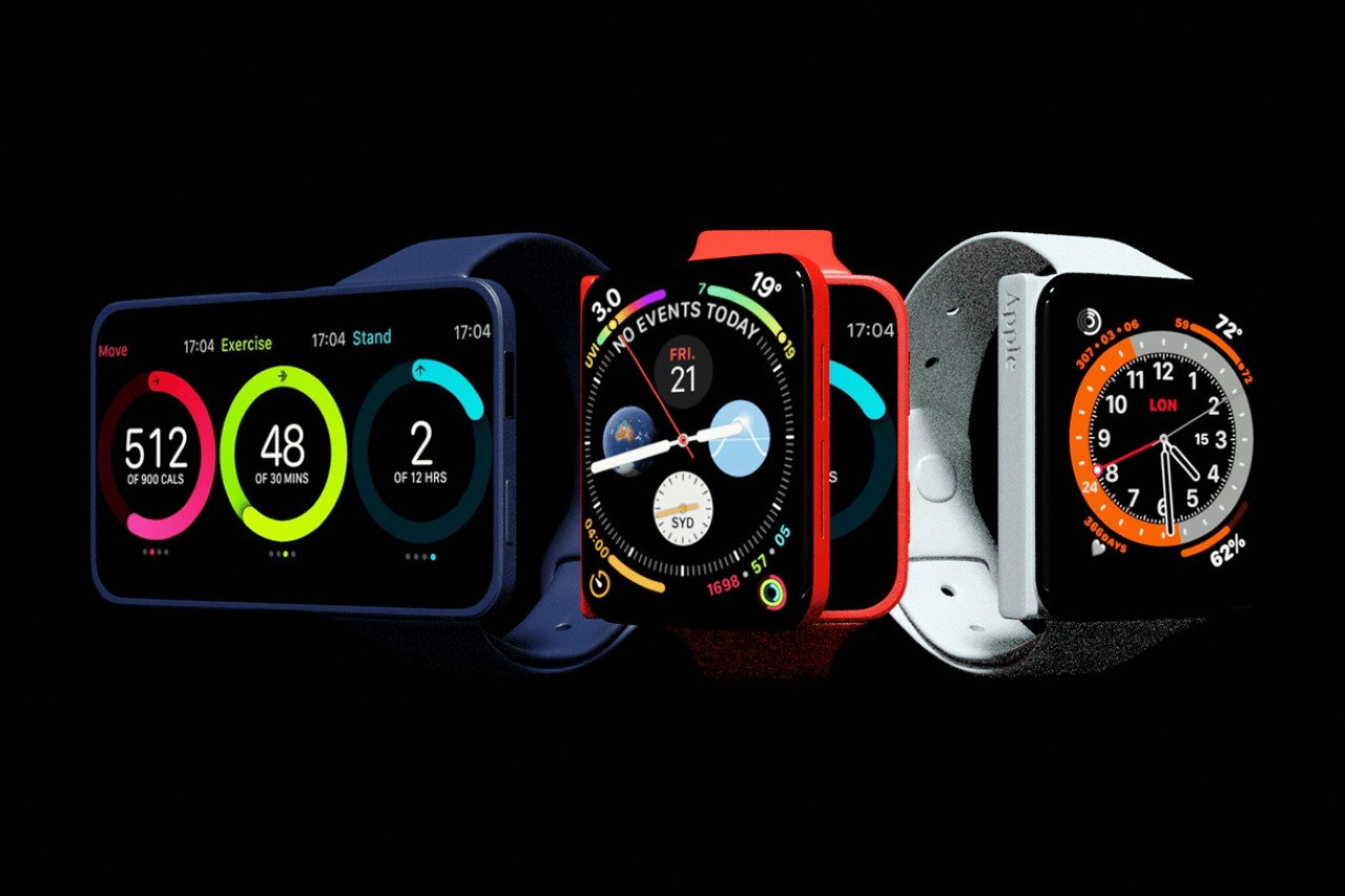 Apple Watch Series X，Foldable watch，intelligence，Digital，conceptual design，Apple smart Watch，