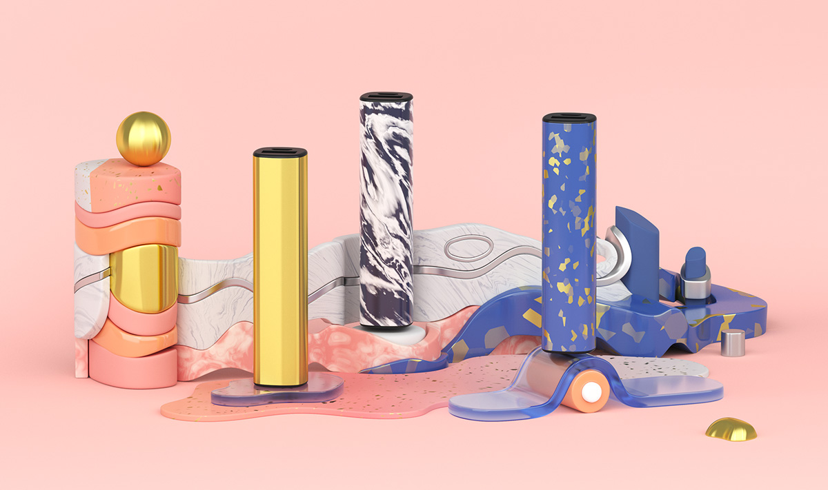 Mobile accessories，VIPE，3d illustration，