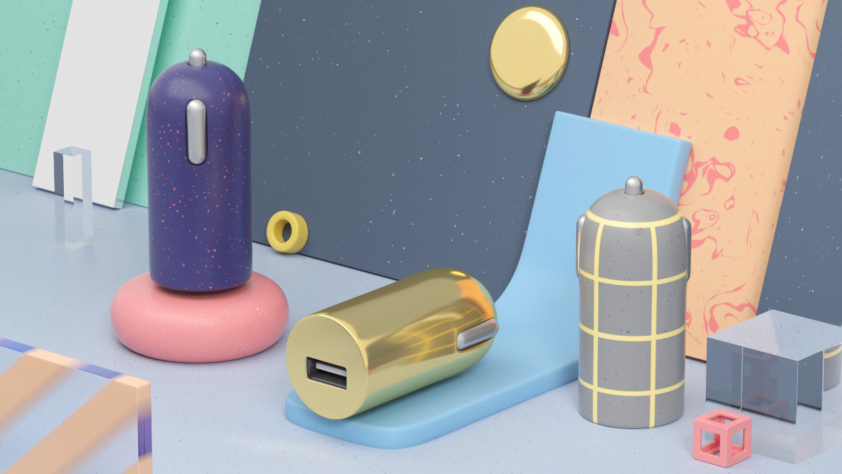 Mobile accessories，VIPE，3d illustration，