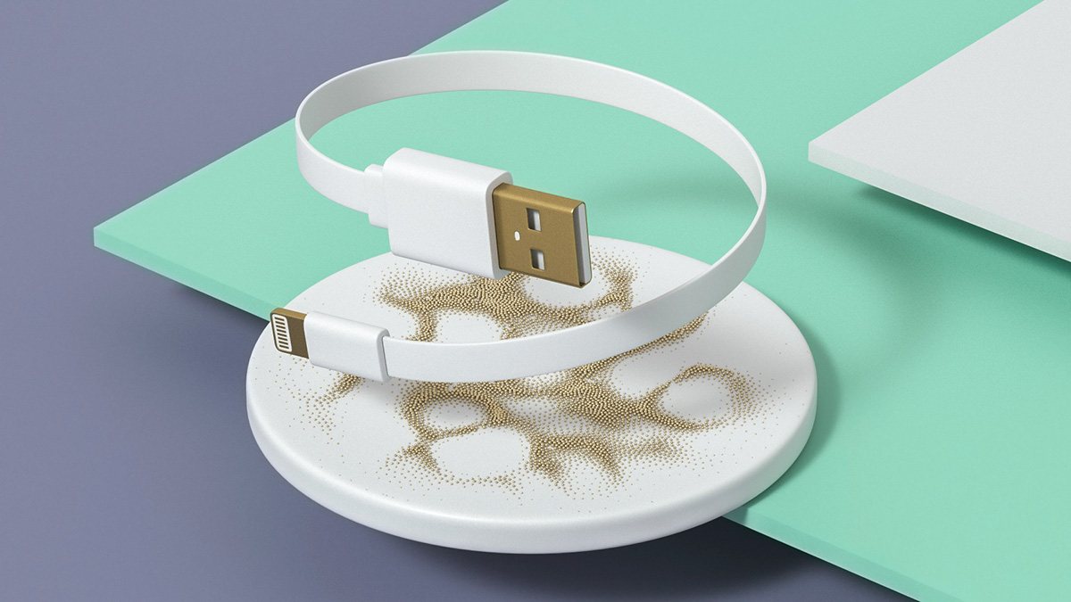 Mobile accessories，VIPE，3d illustration，