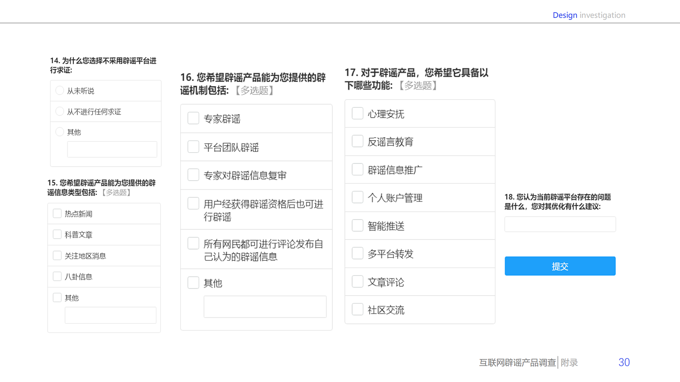 Design survey，