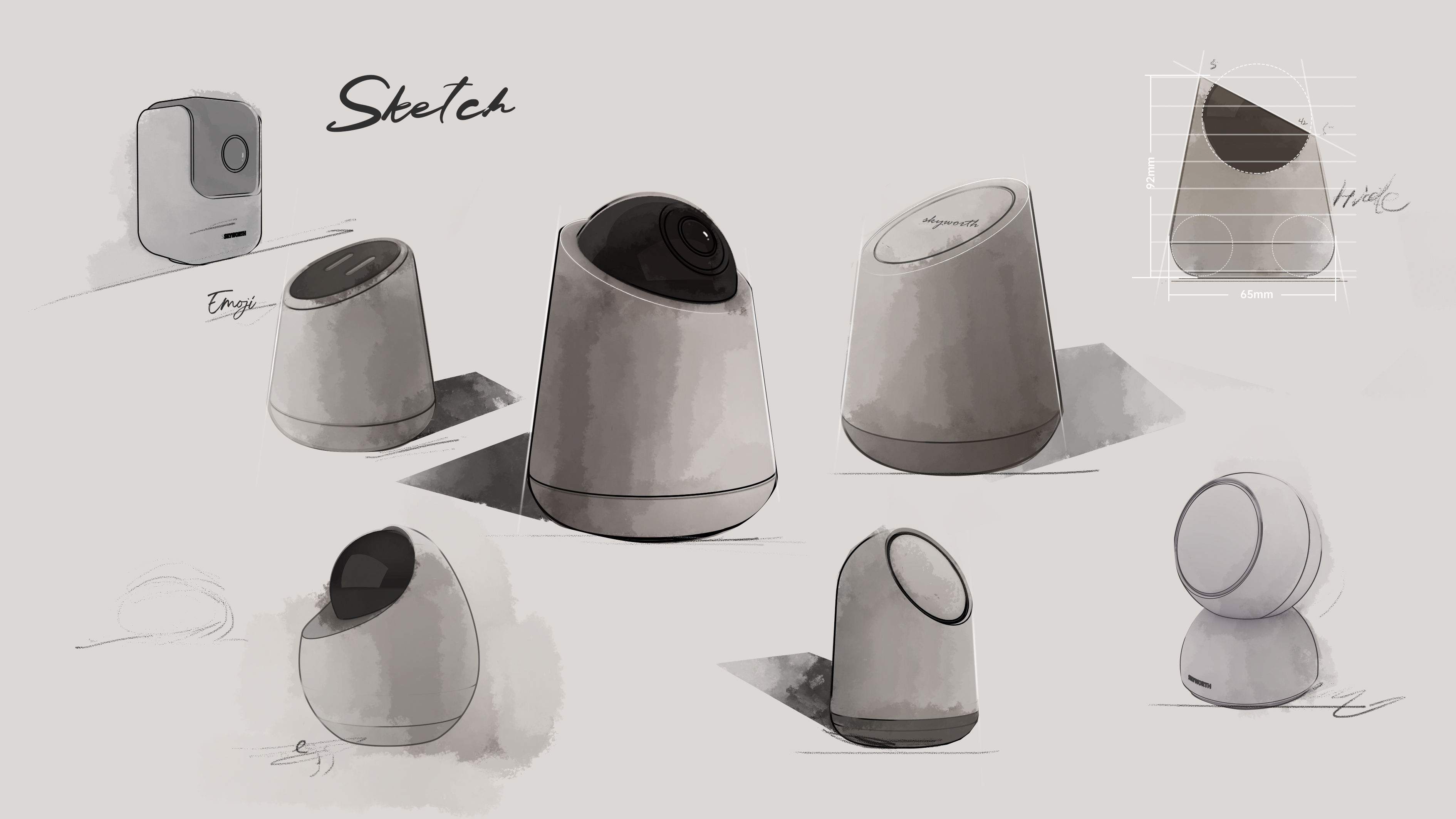 Security camera，product design，