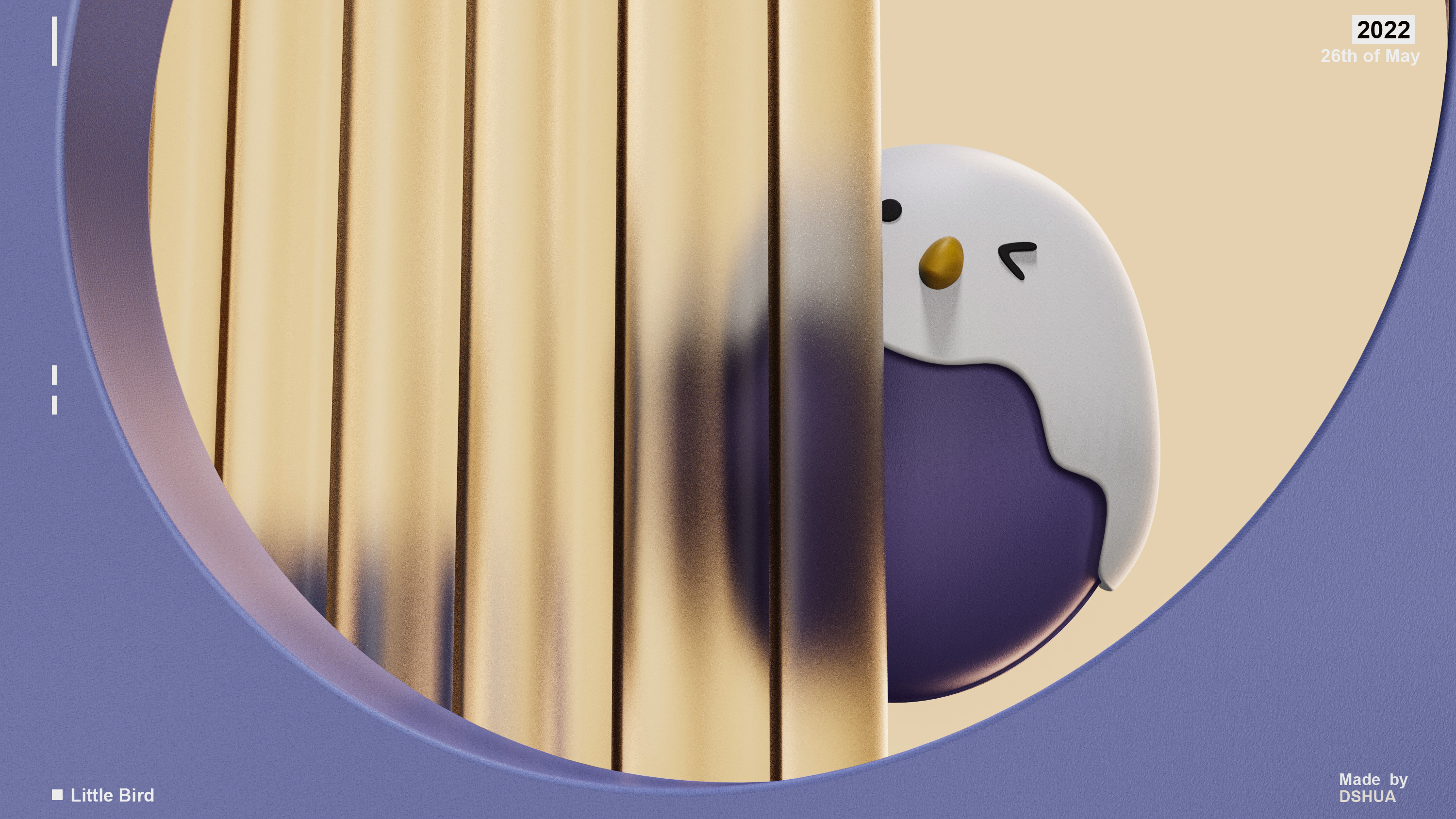 Bird，Cartoon，Hand warmer，winter，Maiden heart，adorable，