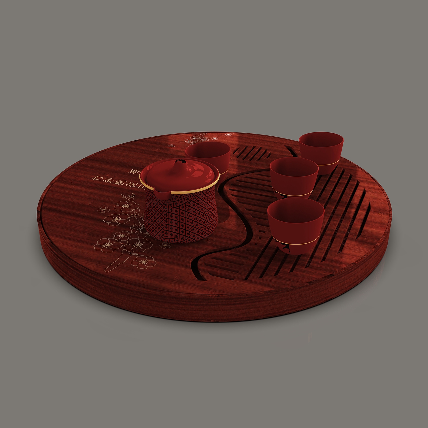 Bamboo products，healthy，tea set，classical，