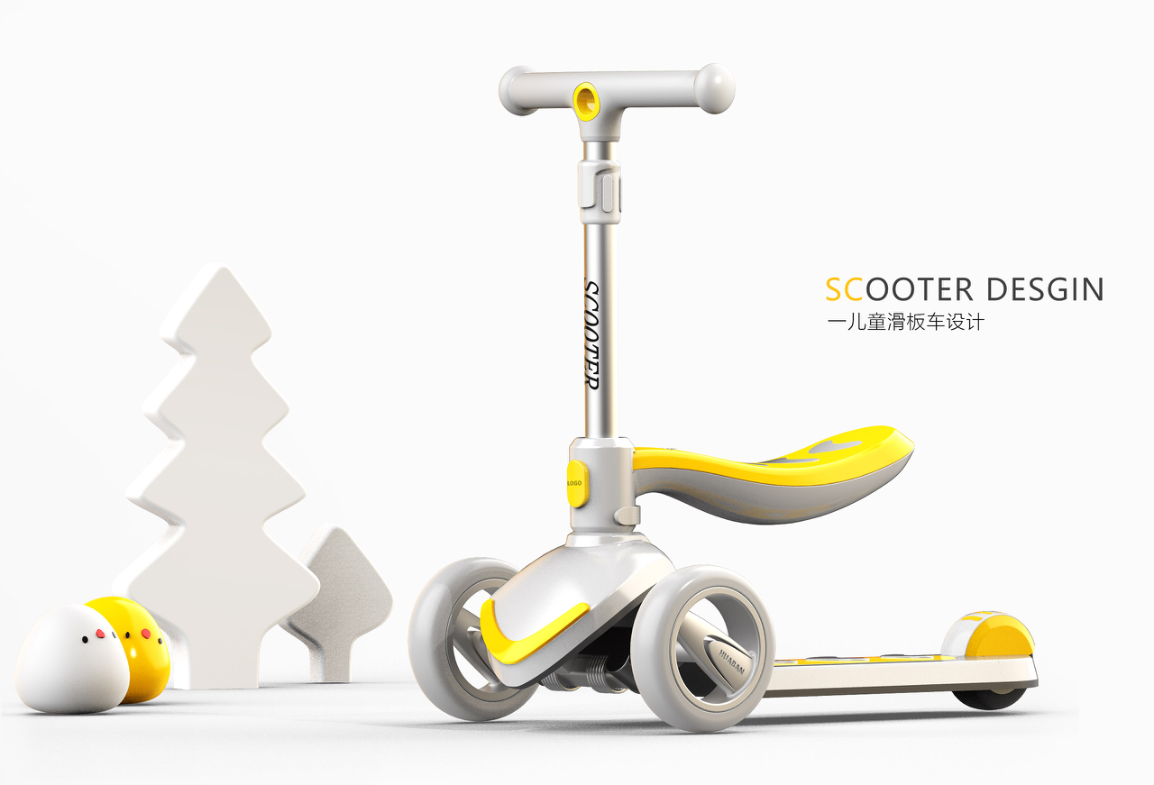 Appearance design，Structural design，Children's scooters，