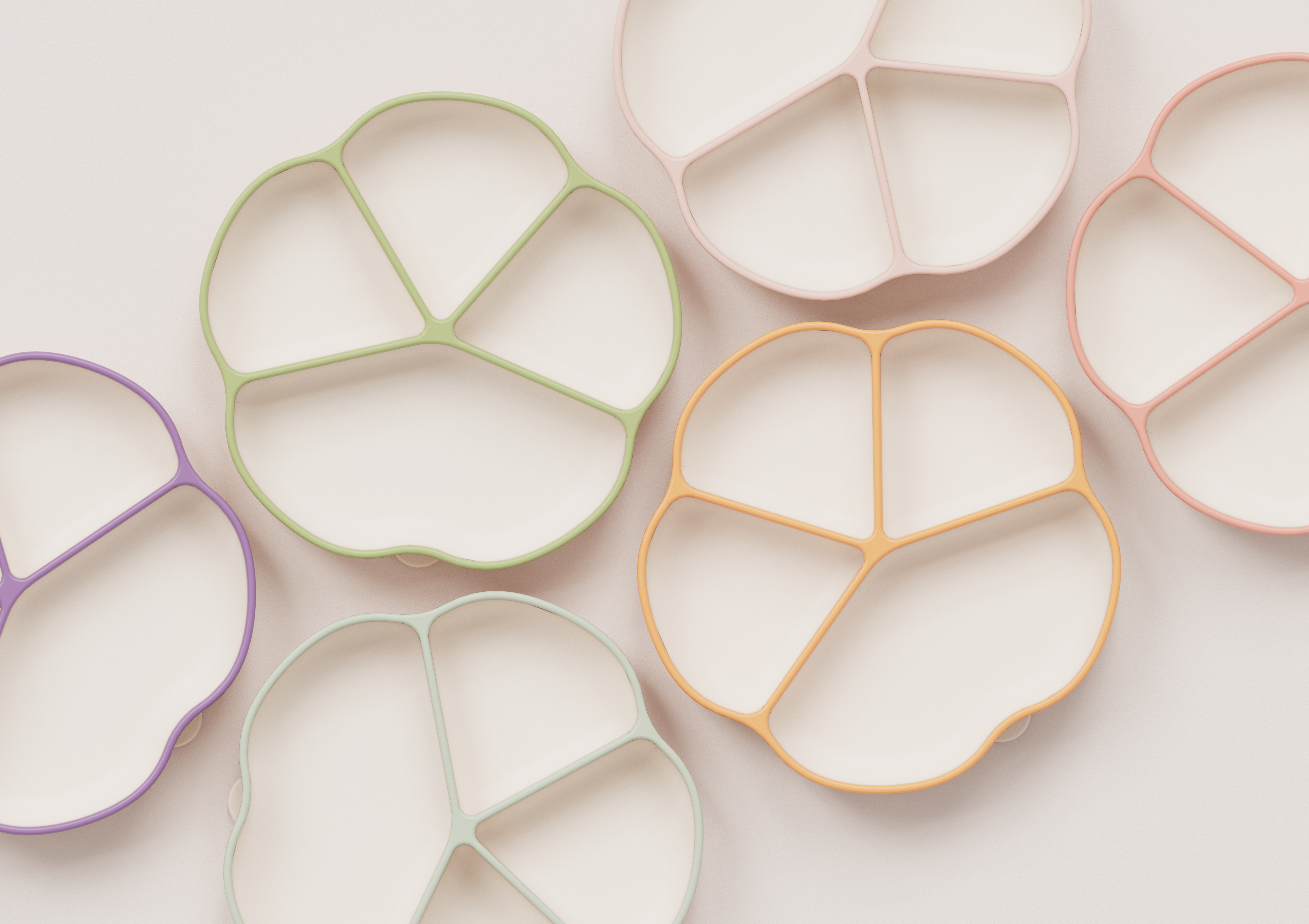 Child mother and baby，Silica gel plate，