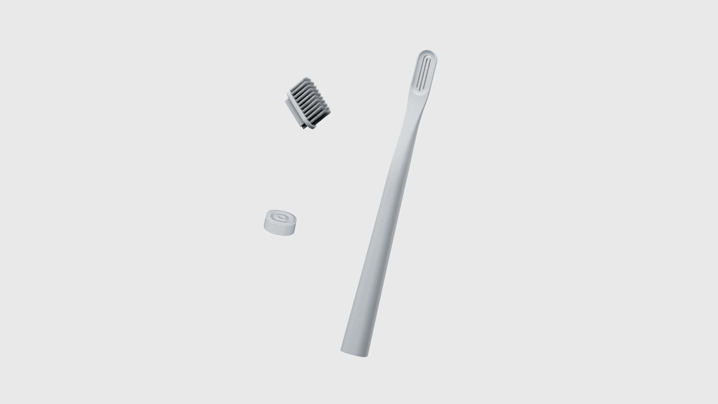 toothbrush，3d，Coral，environment protection，natural，product design，