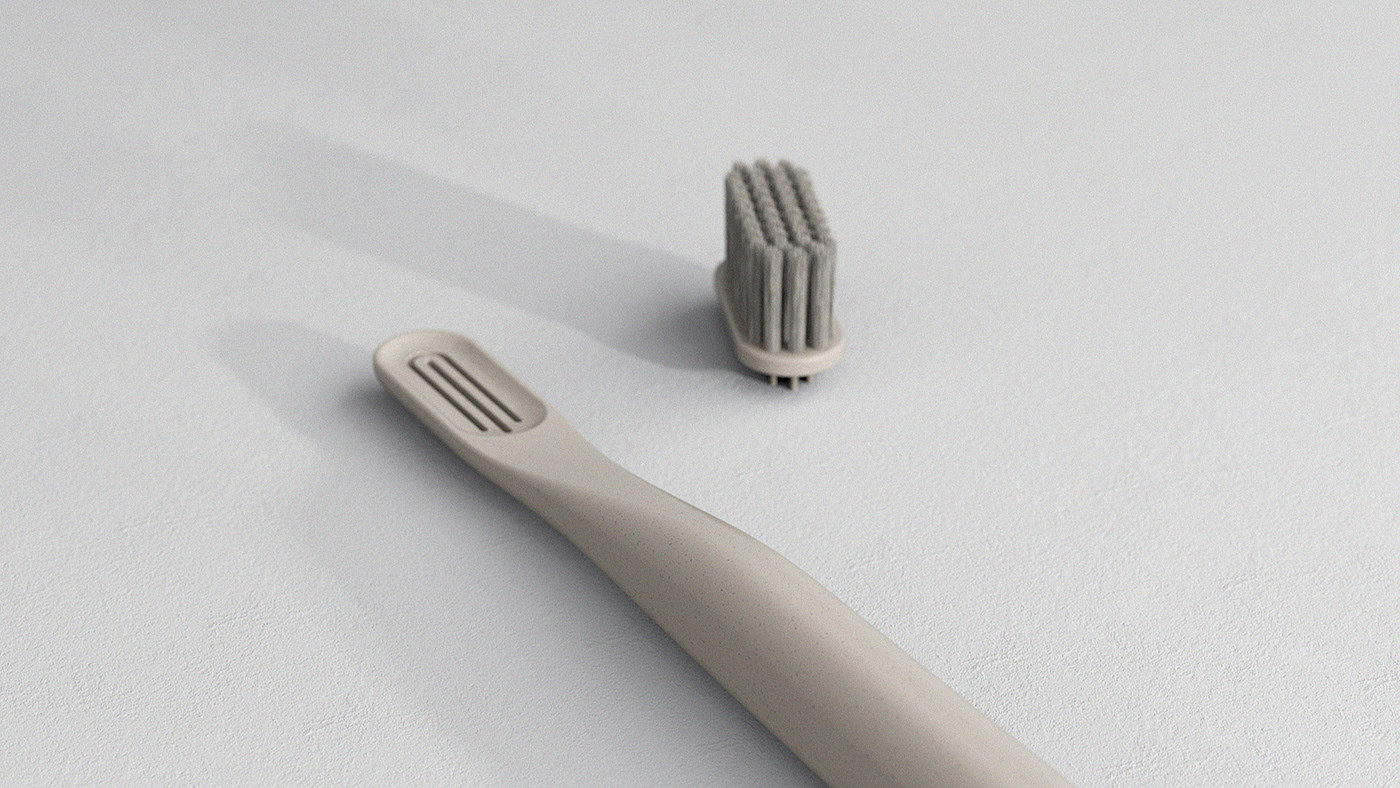 toothbrush，3d，Coral，environment protection，natural，product design，