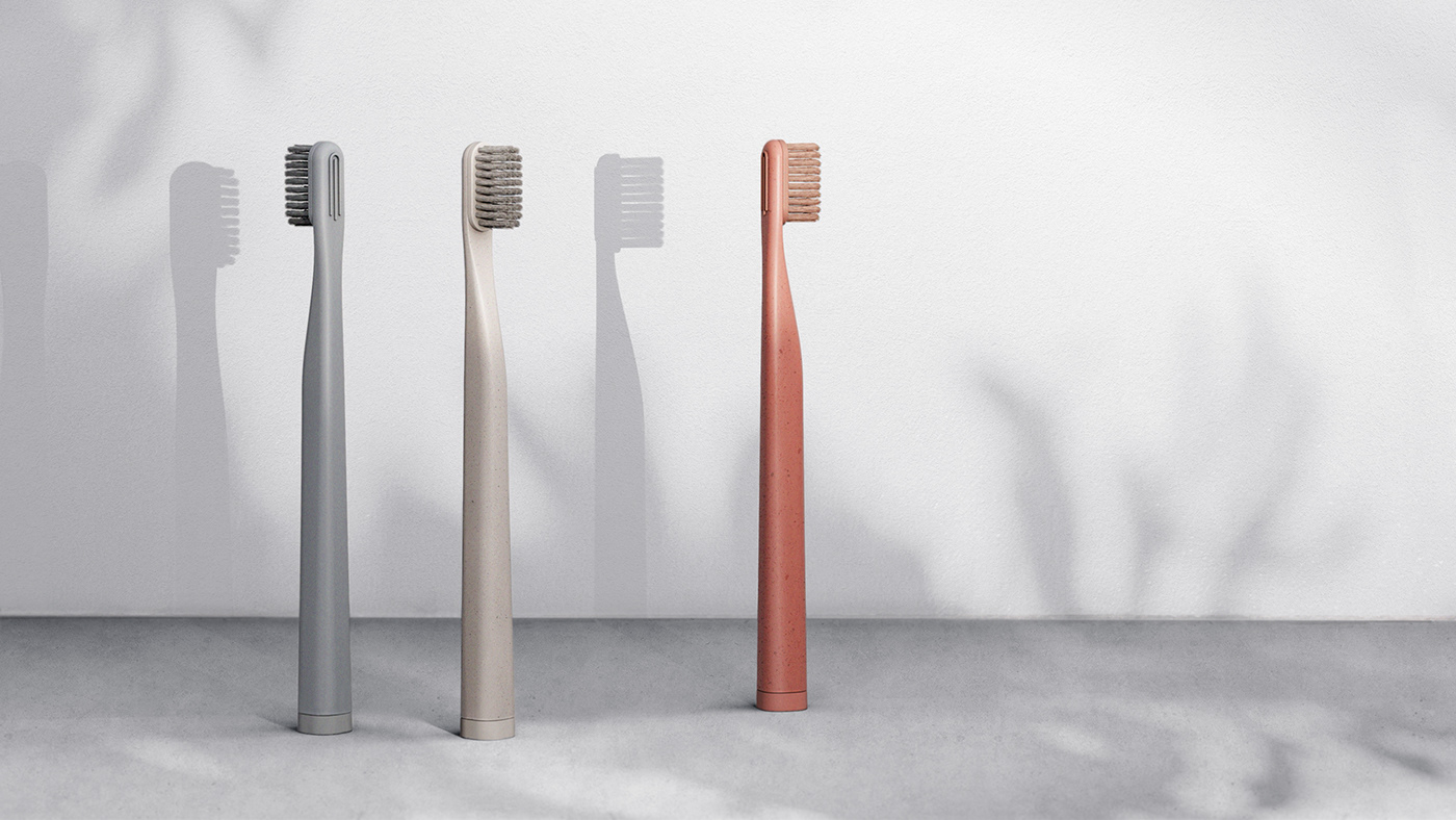 toothbrush，3d，Coral，environment protection，natural，product design，