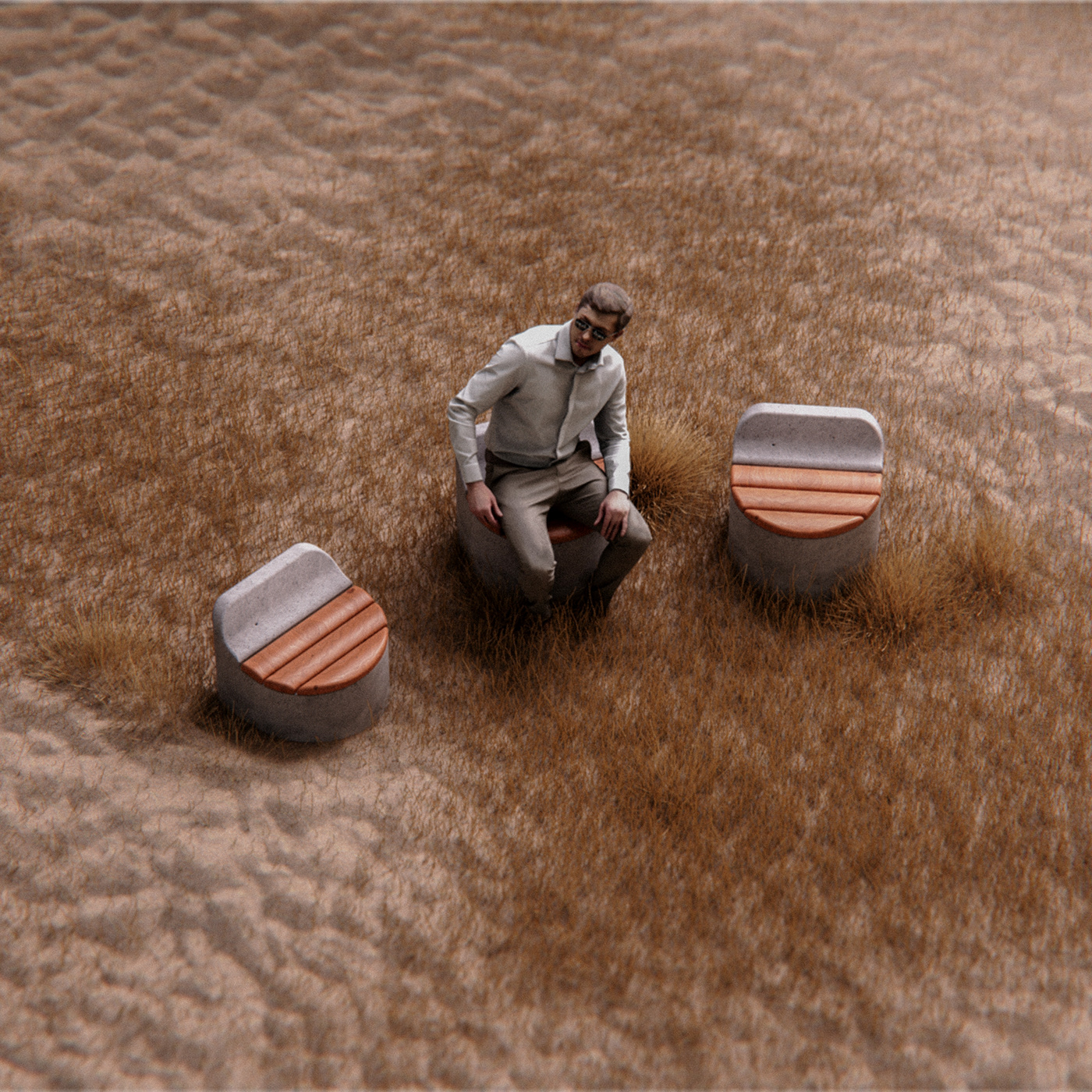 bench，concrete，Bench，seat，industrial design，product design，design，