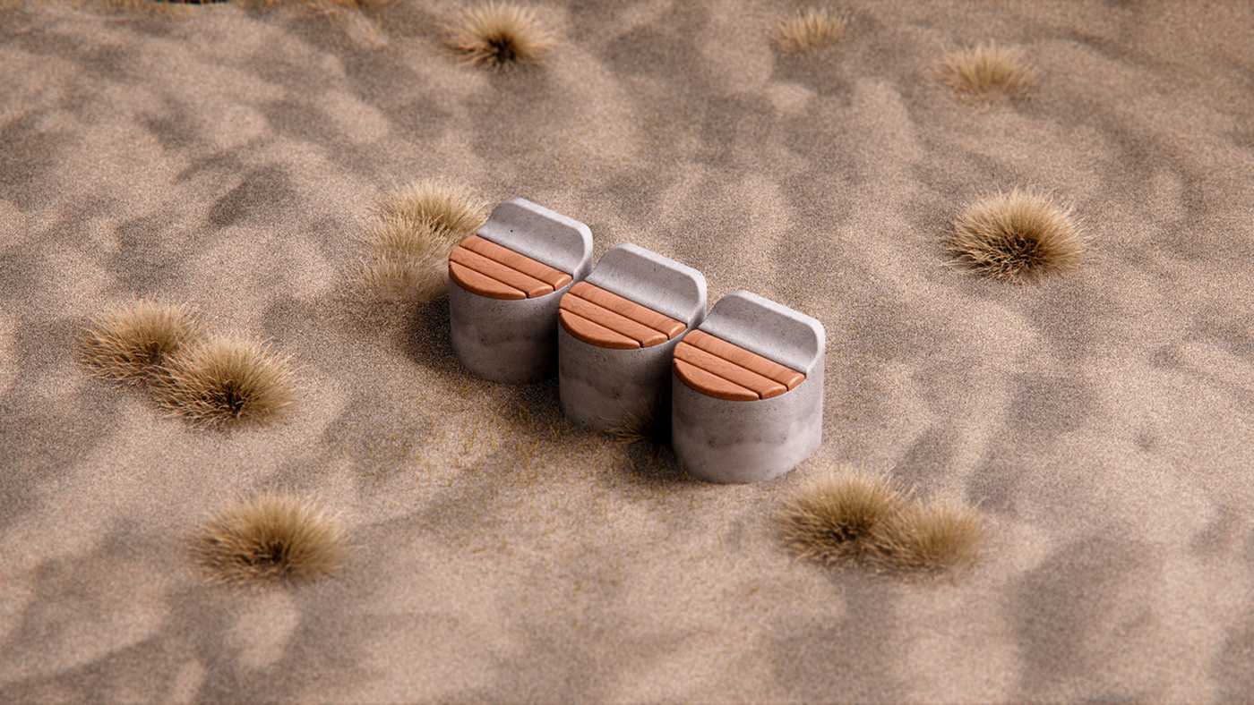 bench，concrete，Bench，seat，industrial design，product design，design，