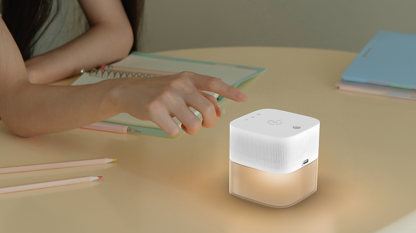 Night light with music function similar to Rubik's cube，