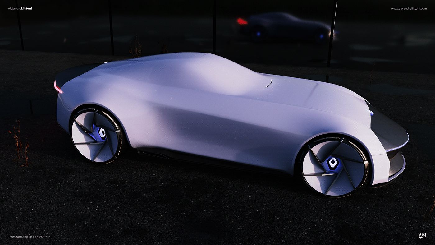 cgi，Automatic driving，Sports car，automobile，conceptual design，product design，details，
