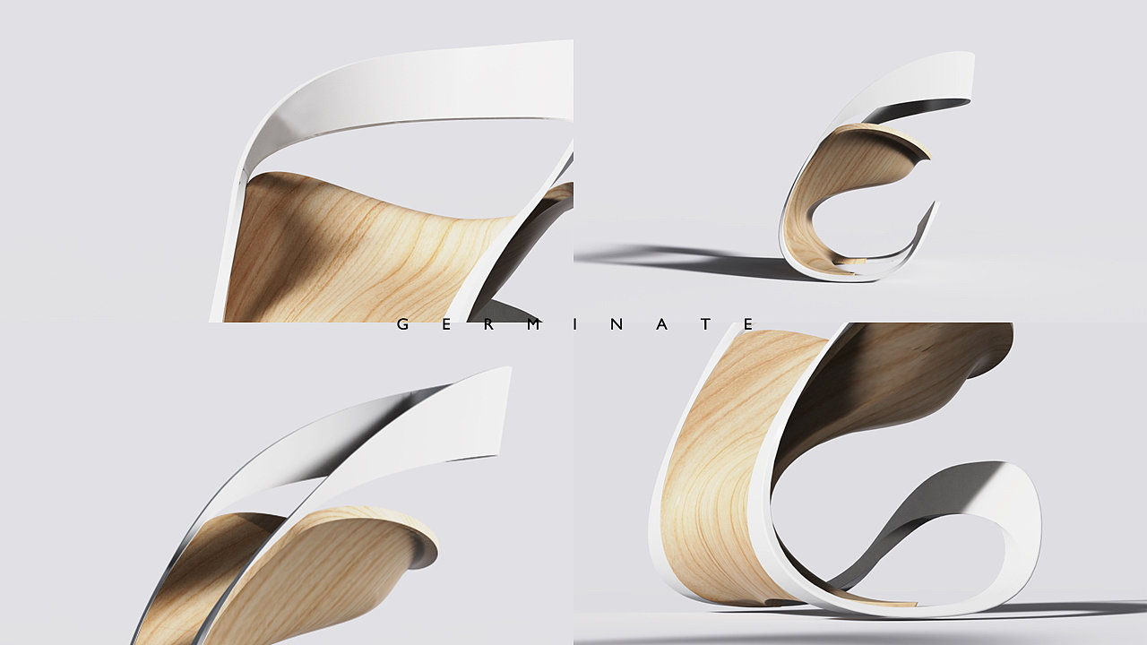 furniture，chair，curve，