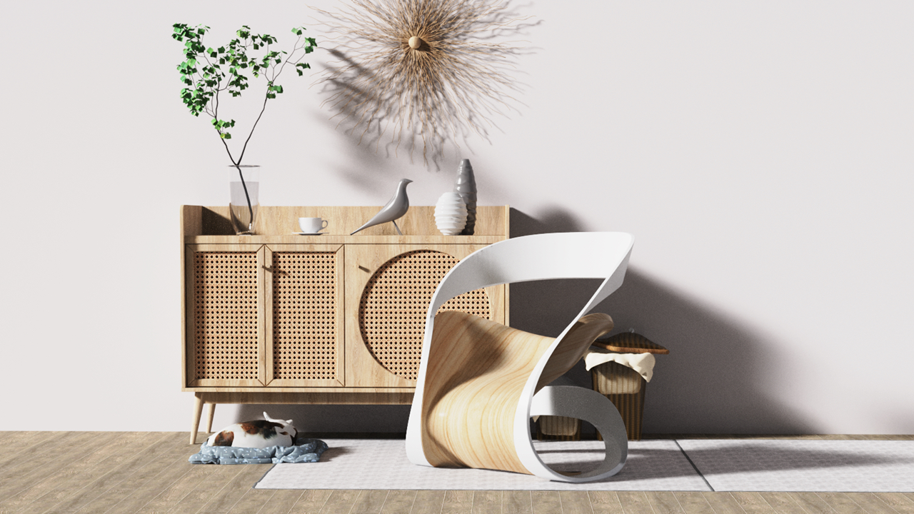 furniture，chair，curve，