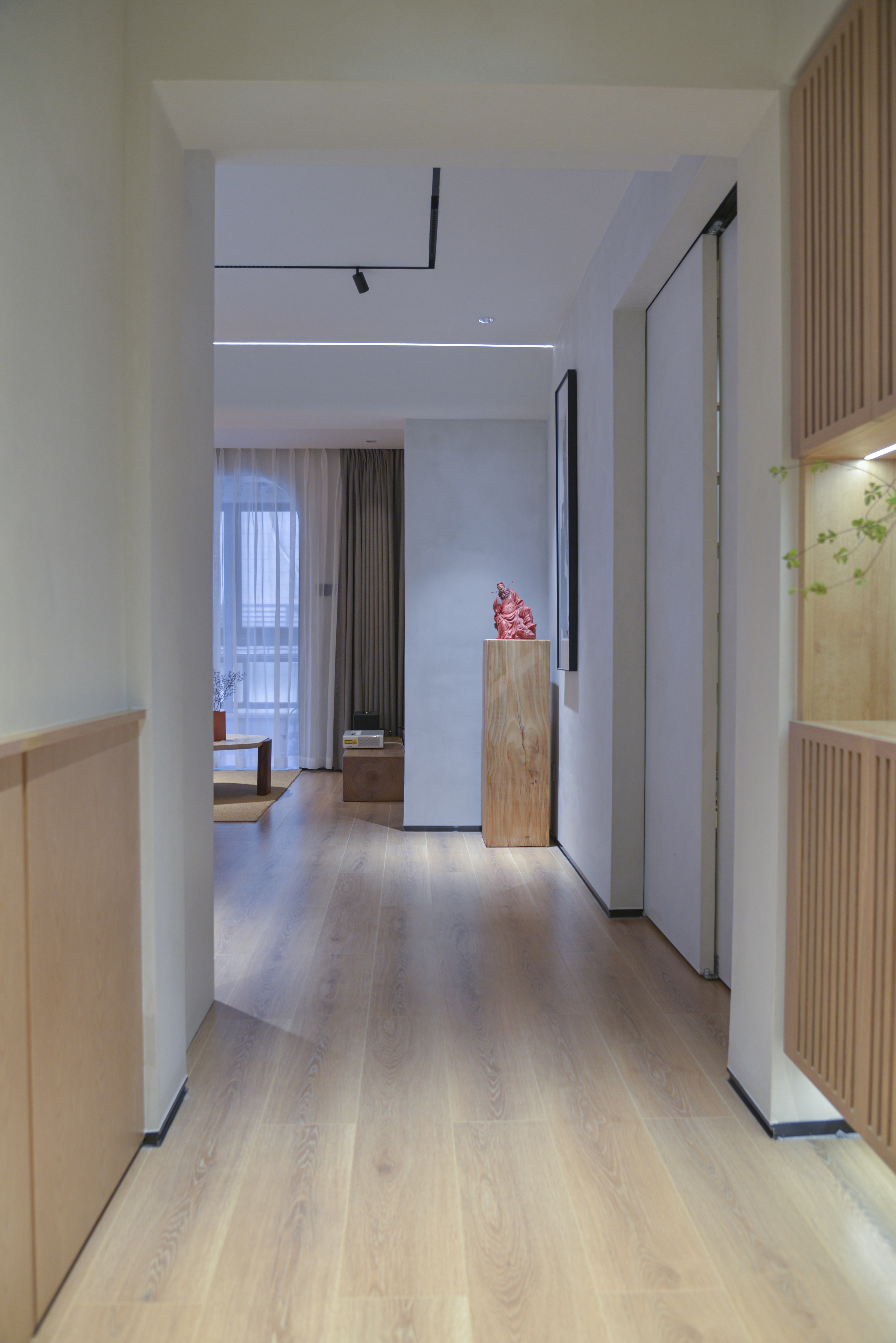 Modern; Living room, dining room; Landscape;，