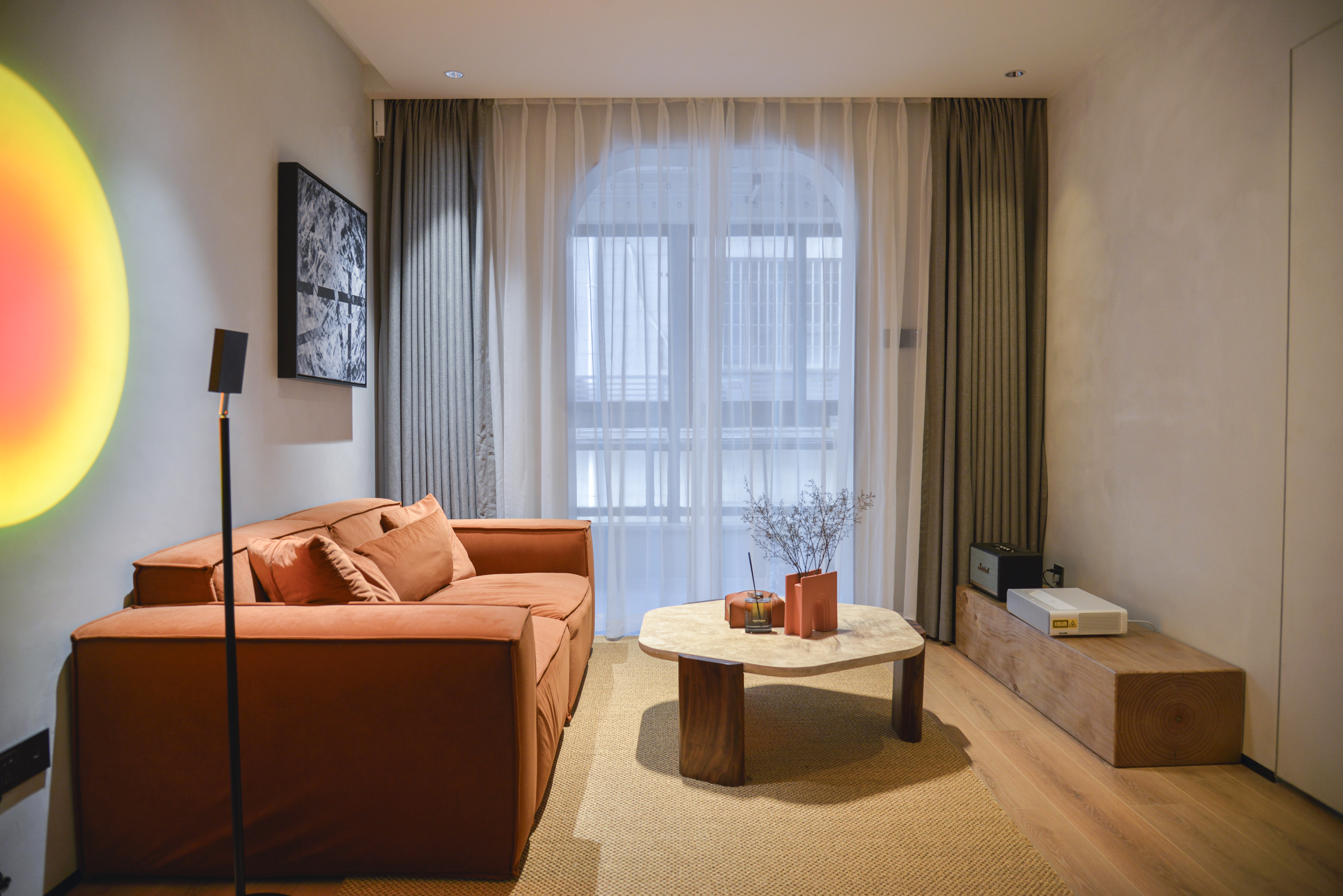 Modern; Living room, dining room; Landscape;，