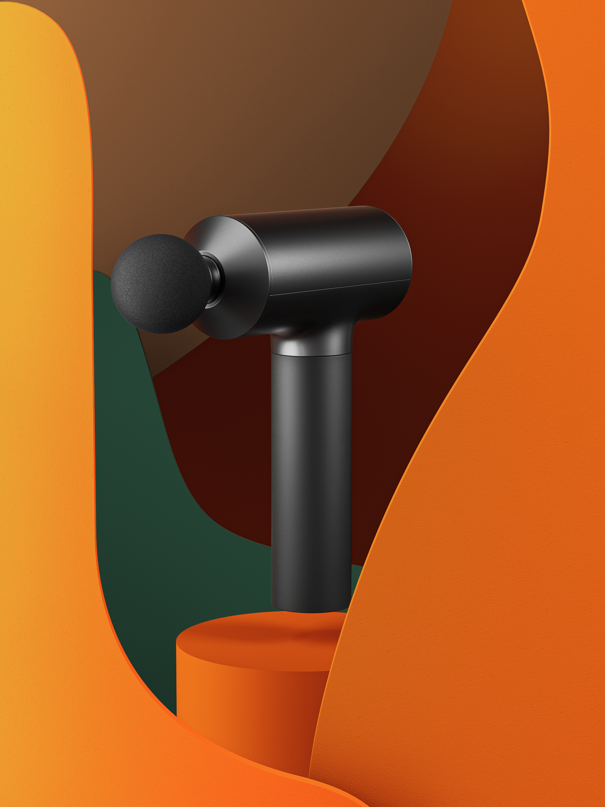 octane，baby carriage，Fascia gun，Caustics rendering，Household products，Product rendering，3D rendering，