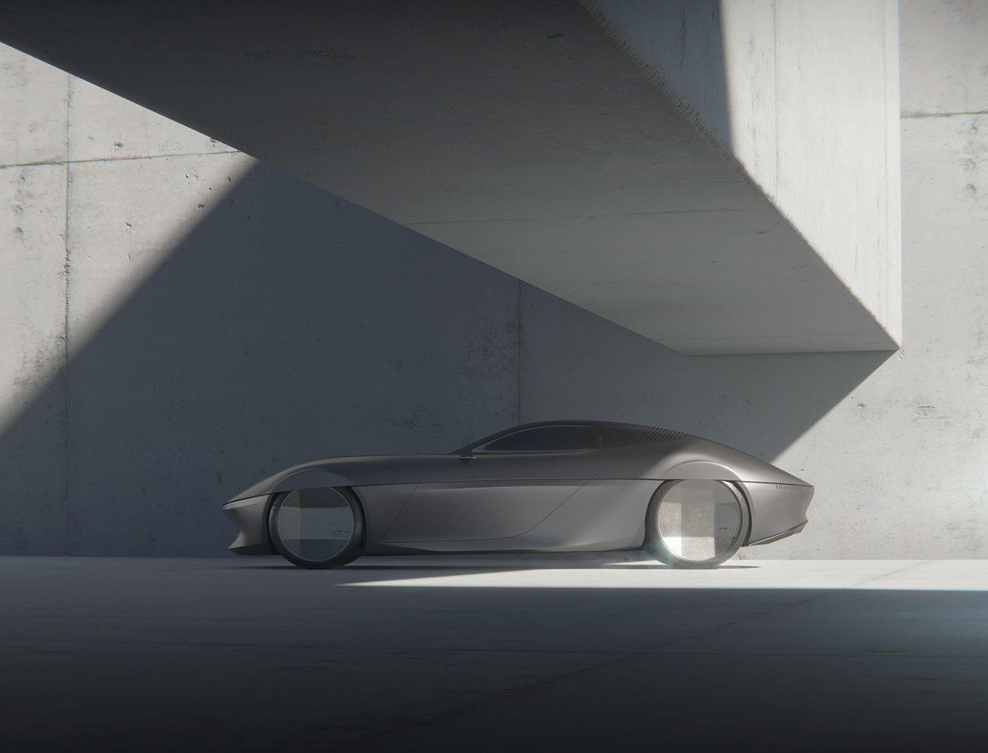 Side view，3D model，public，SP III，Automobile design，