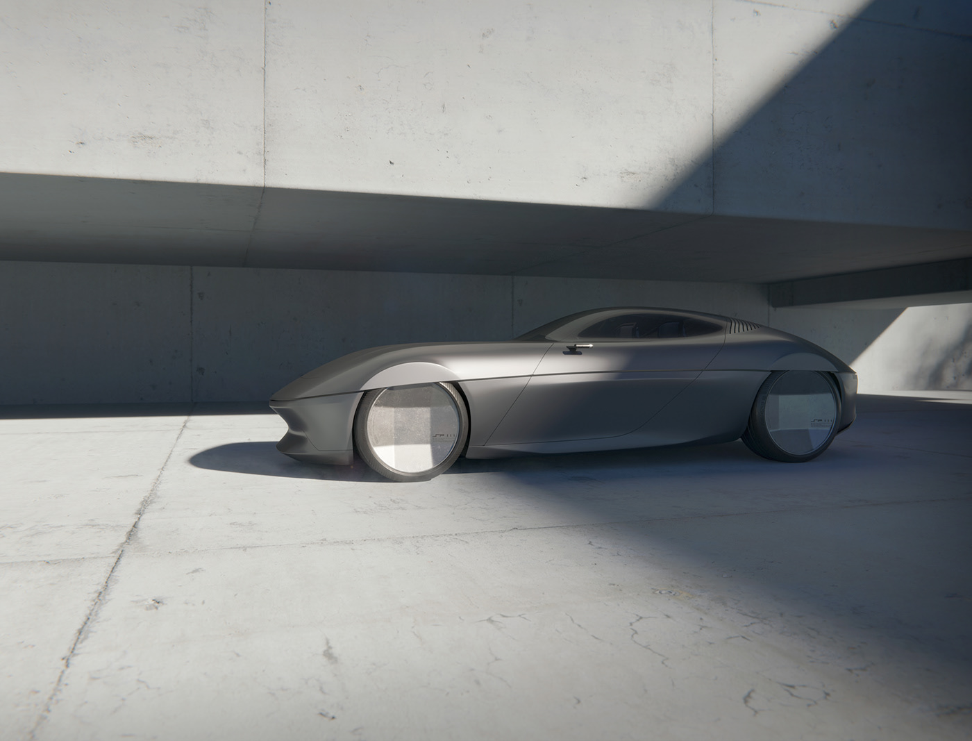 Side view，3D model，public，SP III，Automobile design，