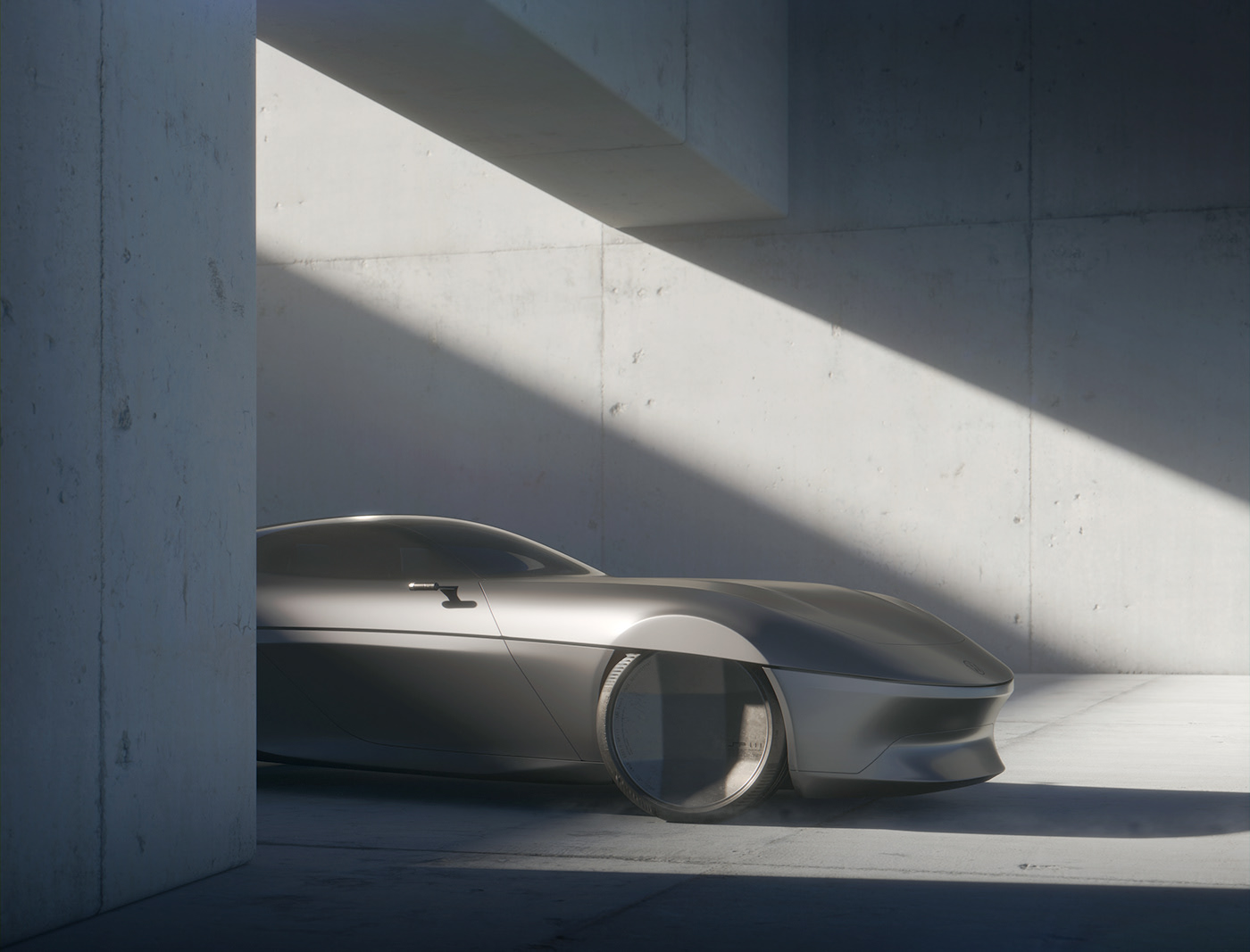 Side view，3D model，public，SP III，Automobile design，