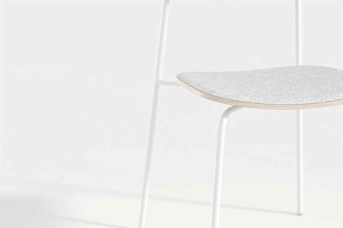 Solito，Plywood，PET Felt Pad，chair，