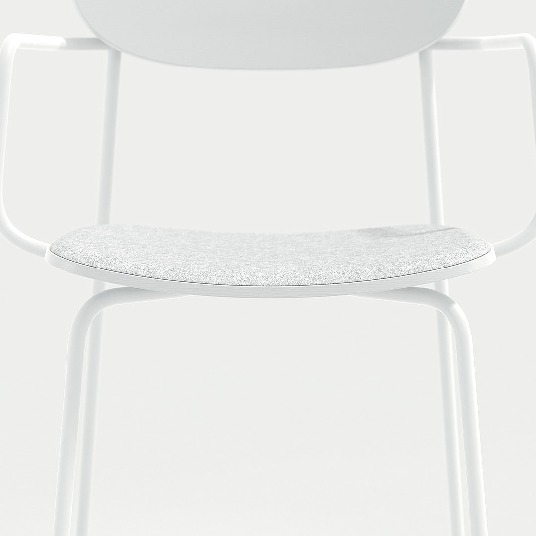 Solito，Plywood，PET Felt Pad，chair，