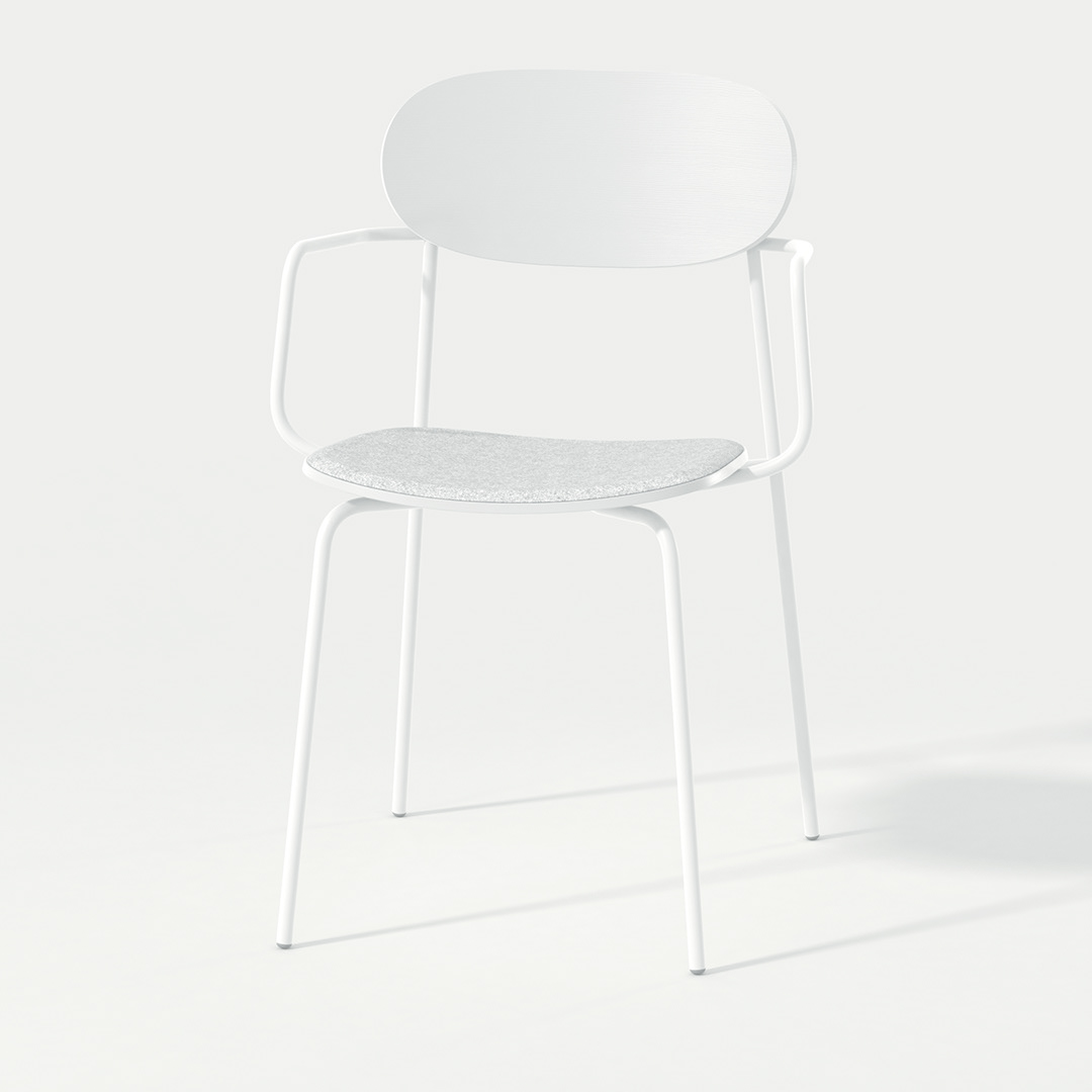 Solito，Plywood，PET Felt Pad，chair，