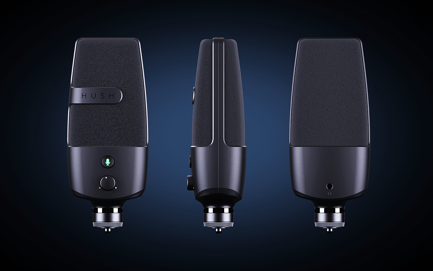 Microphone，voice，conceptual design，industrial design，product，black，