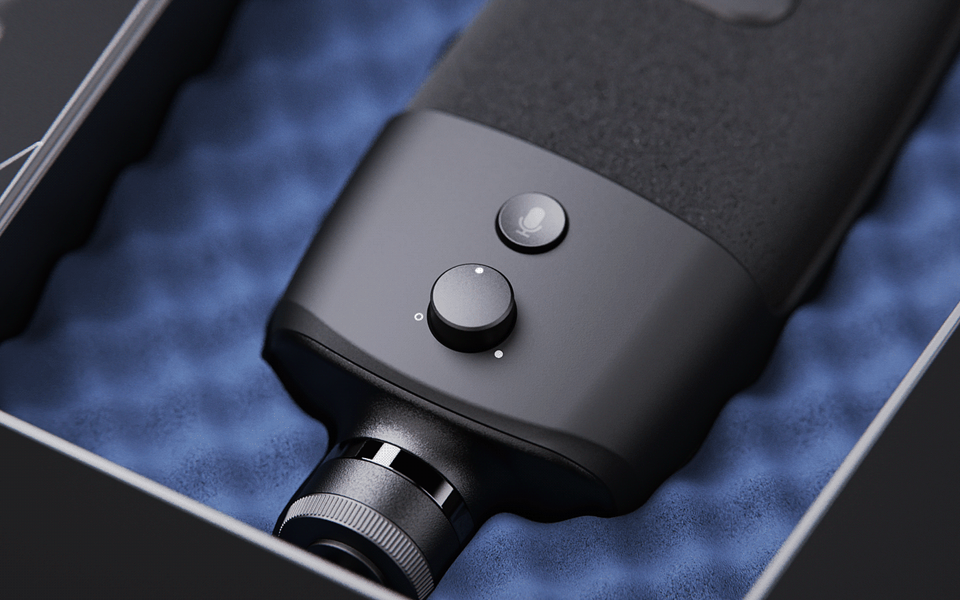 Microphone，voice，conceptual design，industrial design，product，black，