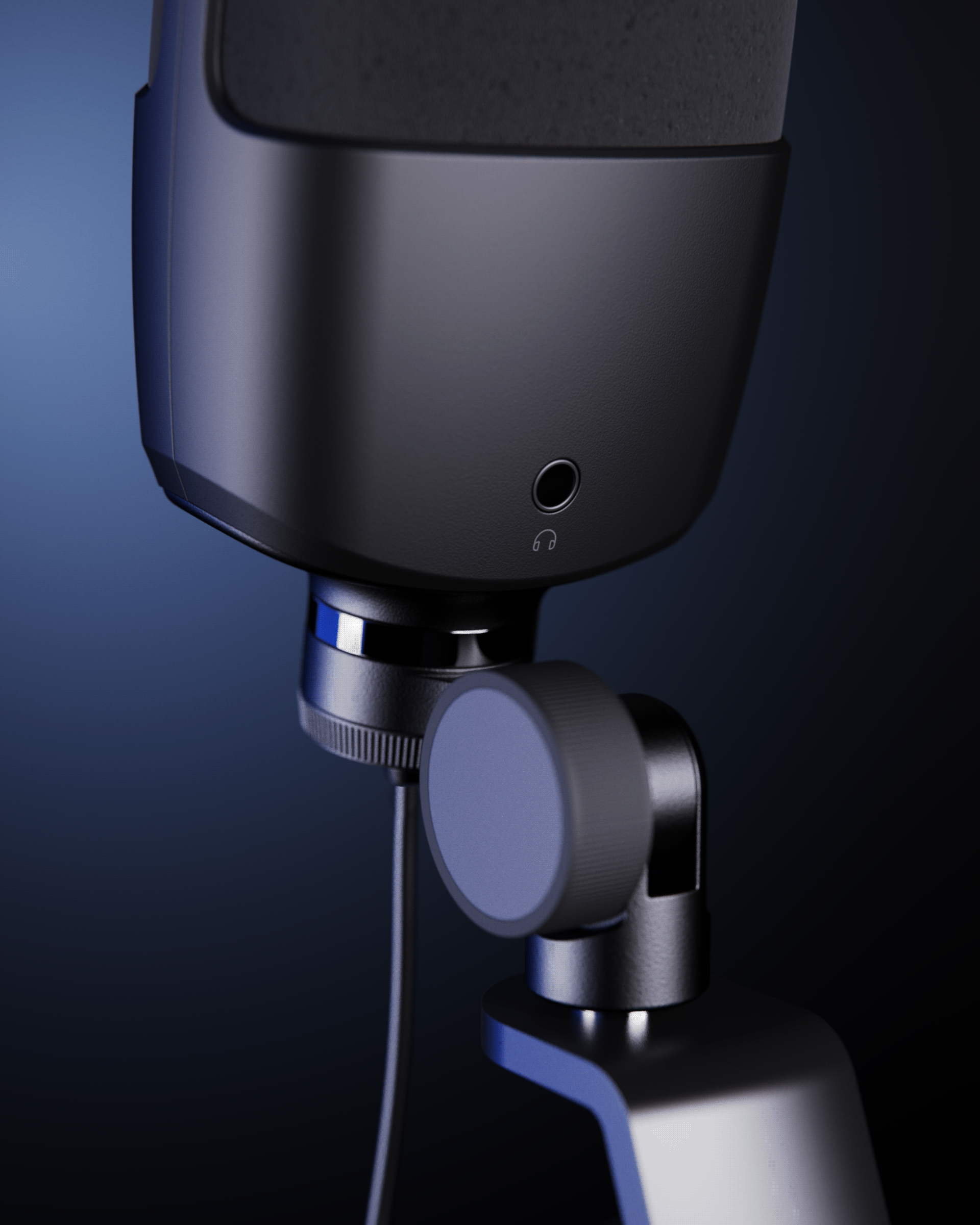 Microphone，voice，conceptual design，industrial design，product，black，