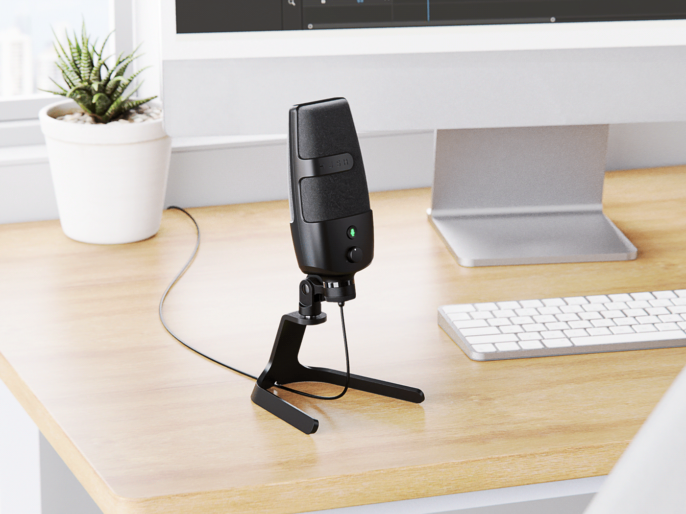 Microphone，voice，conceptual design，industrial design，product，black，