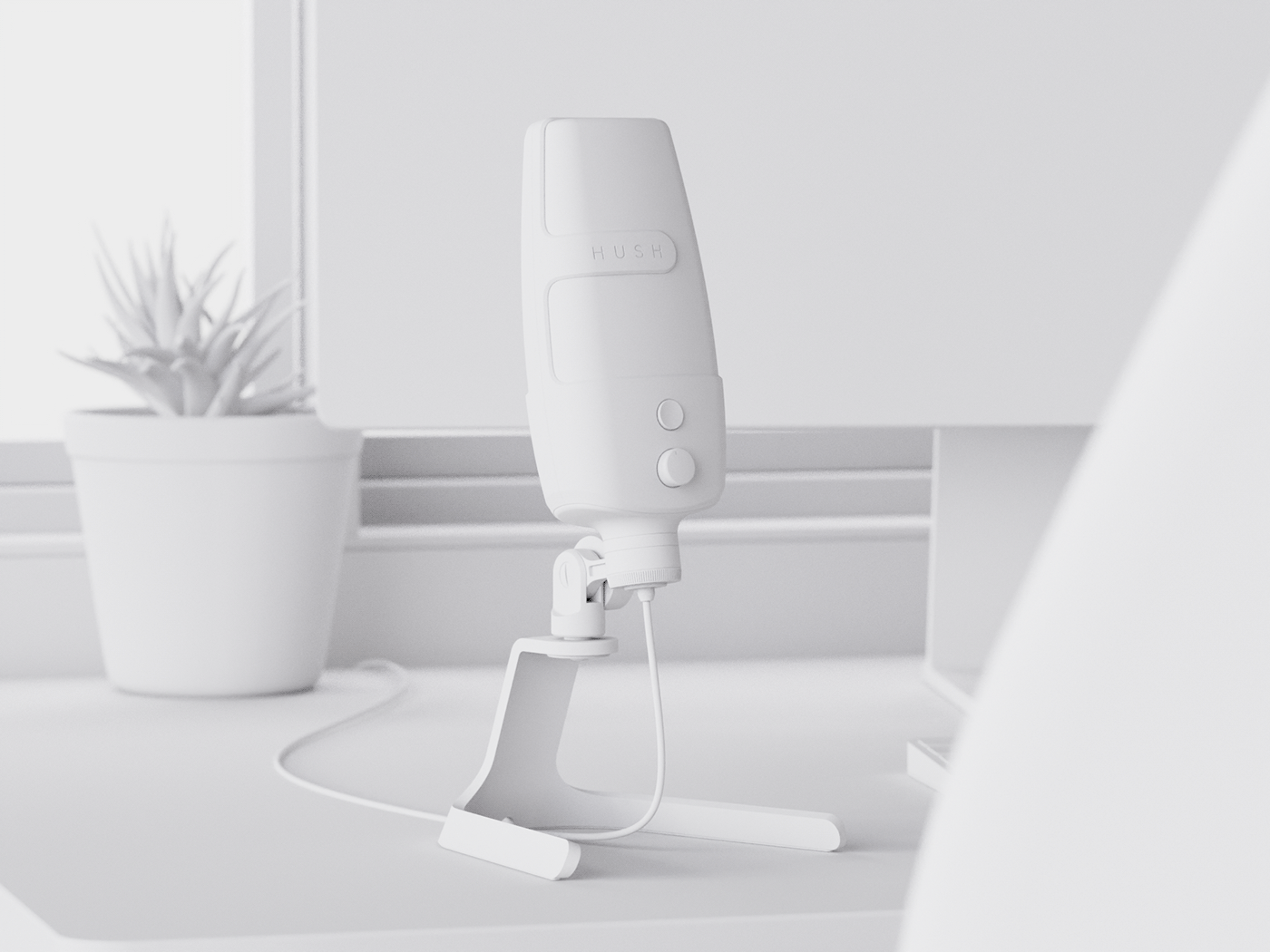 Microphone，voice，conceptual design，industrial design，product，black，