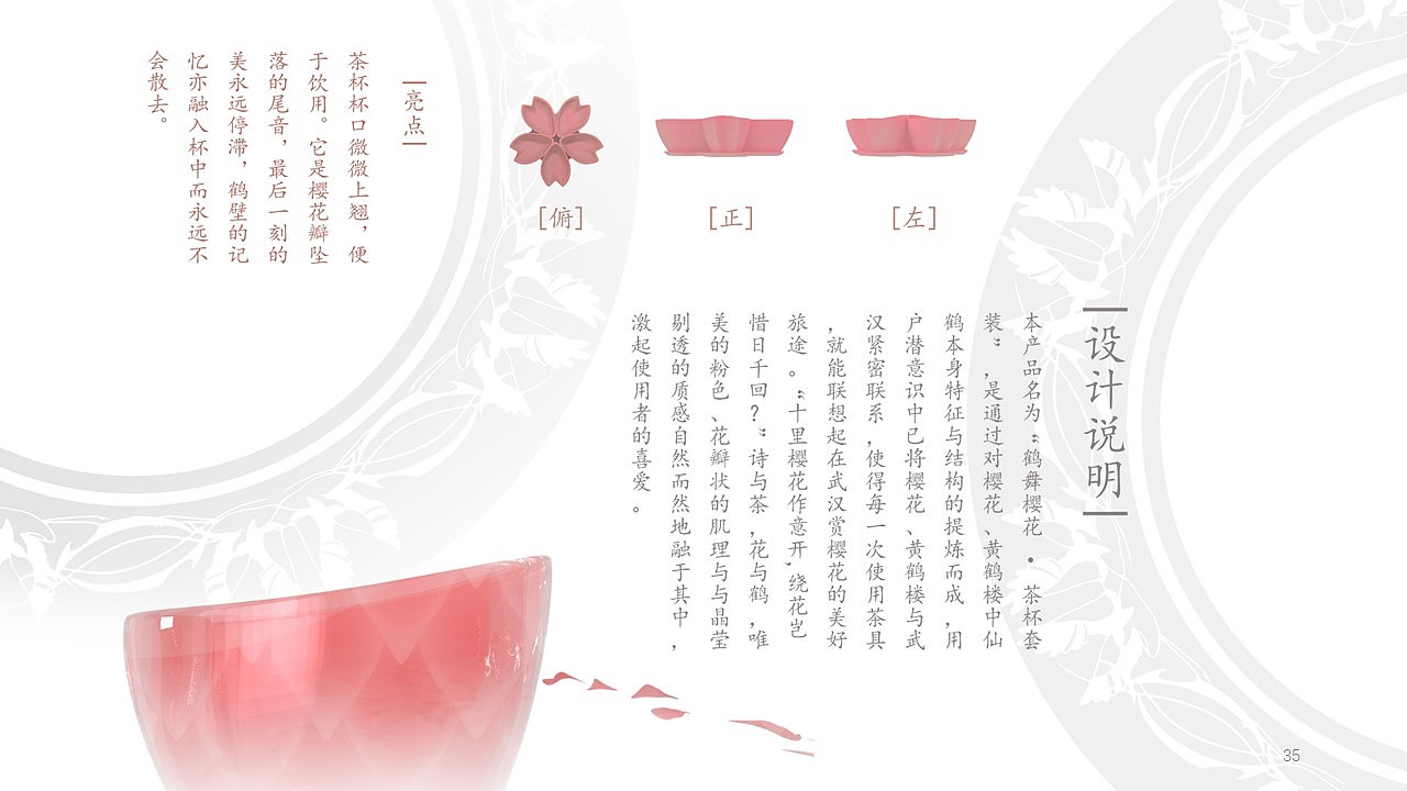 teacup，Glass，Cultural creation，cherry blossoms，