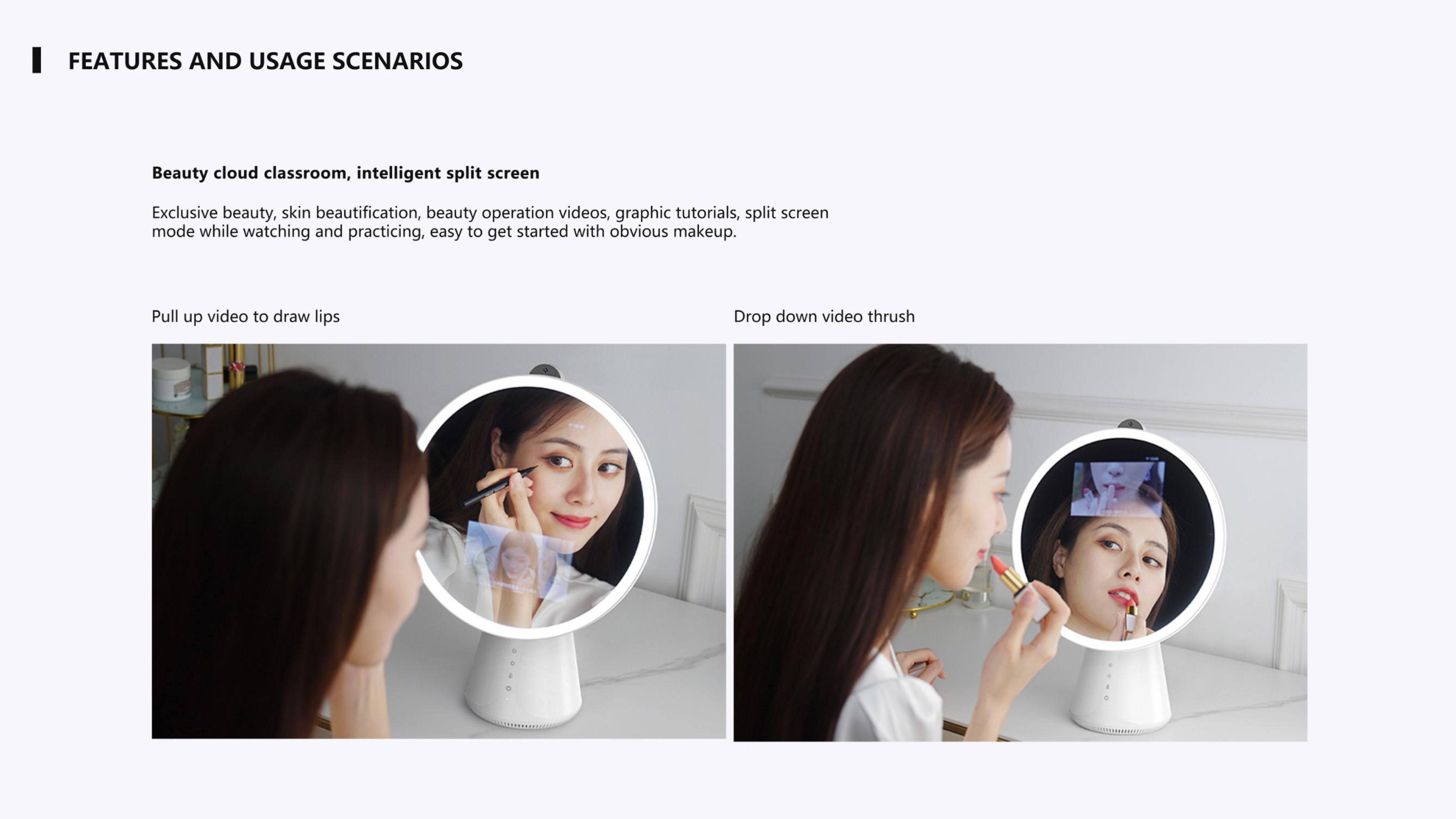 Make up，mirror，cosmetology，Mirror display，intelligence，