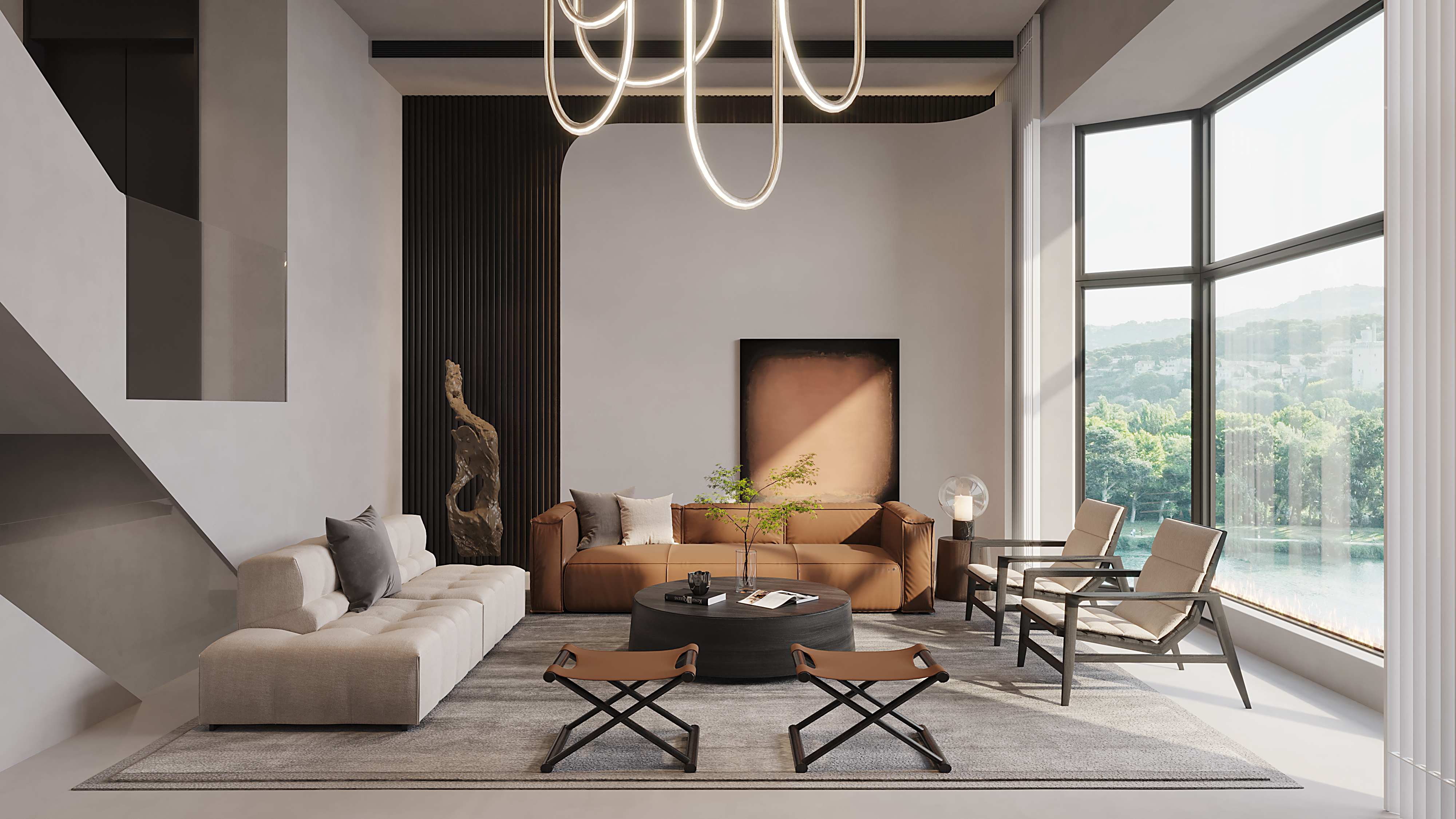 Chinese style; Home view; Garage; Living room; Restaurant; Bedroom，