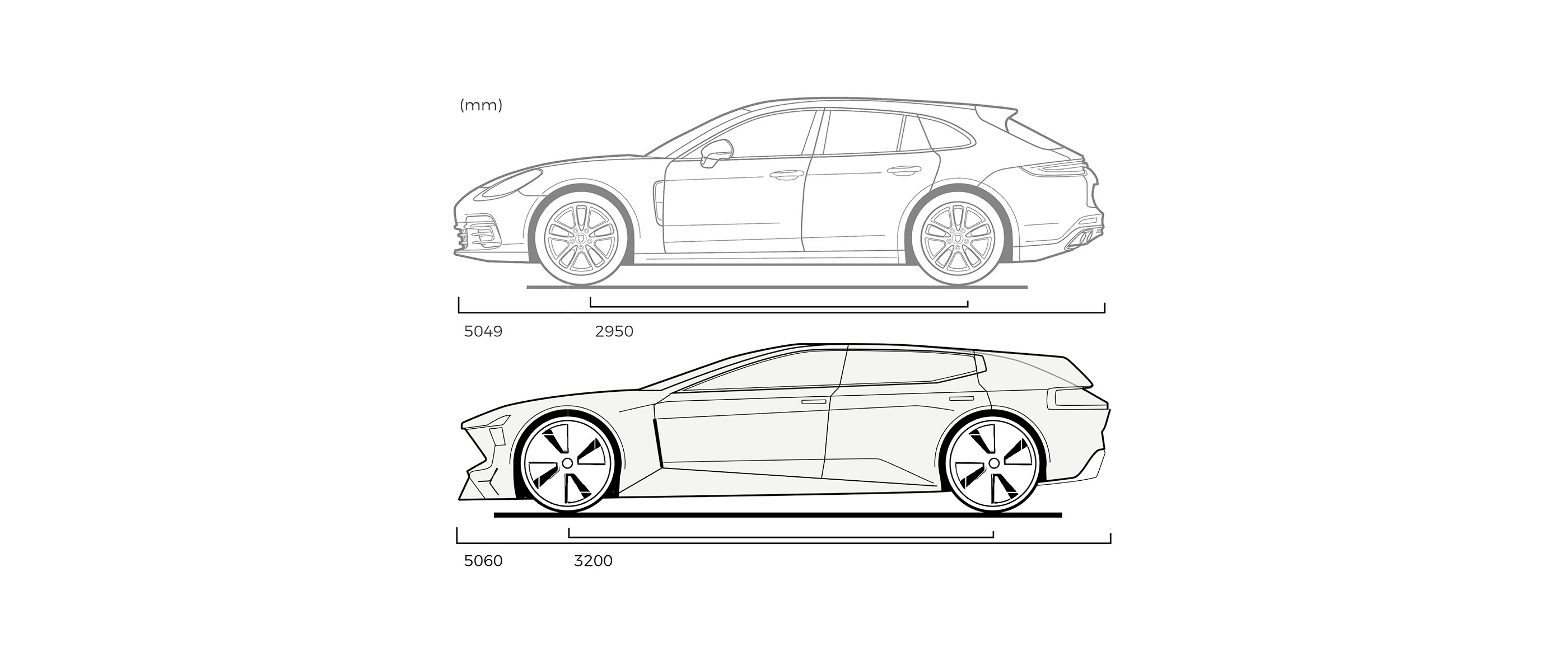 automobile，vehicle，Hand drawn，Polestar 5，