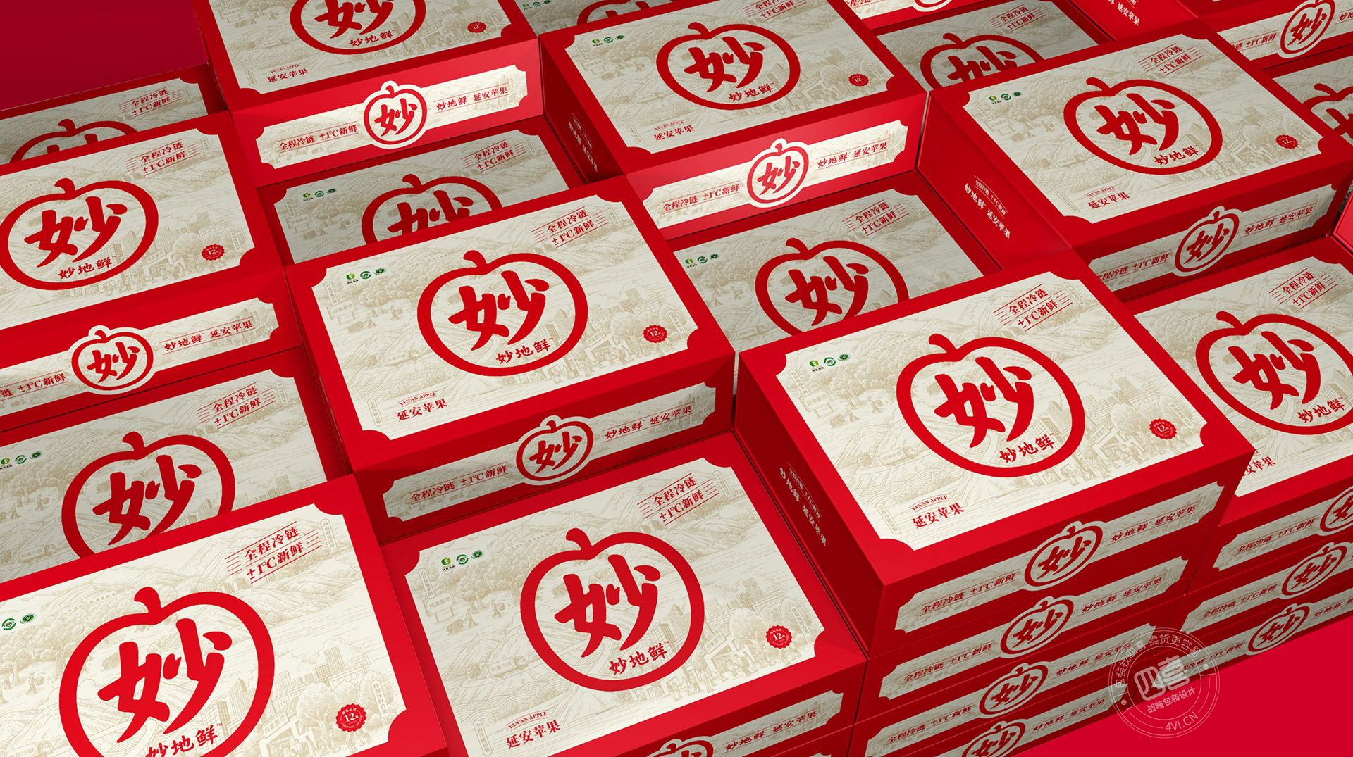 brand，plan，originality，Fruit packaging，Apple，